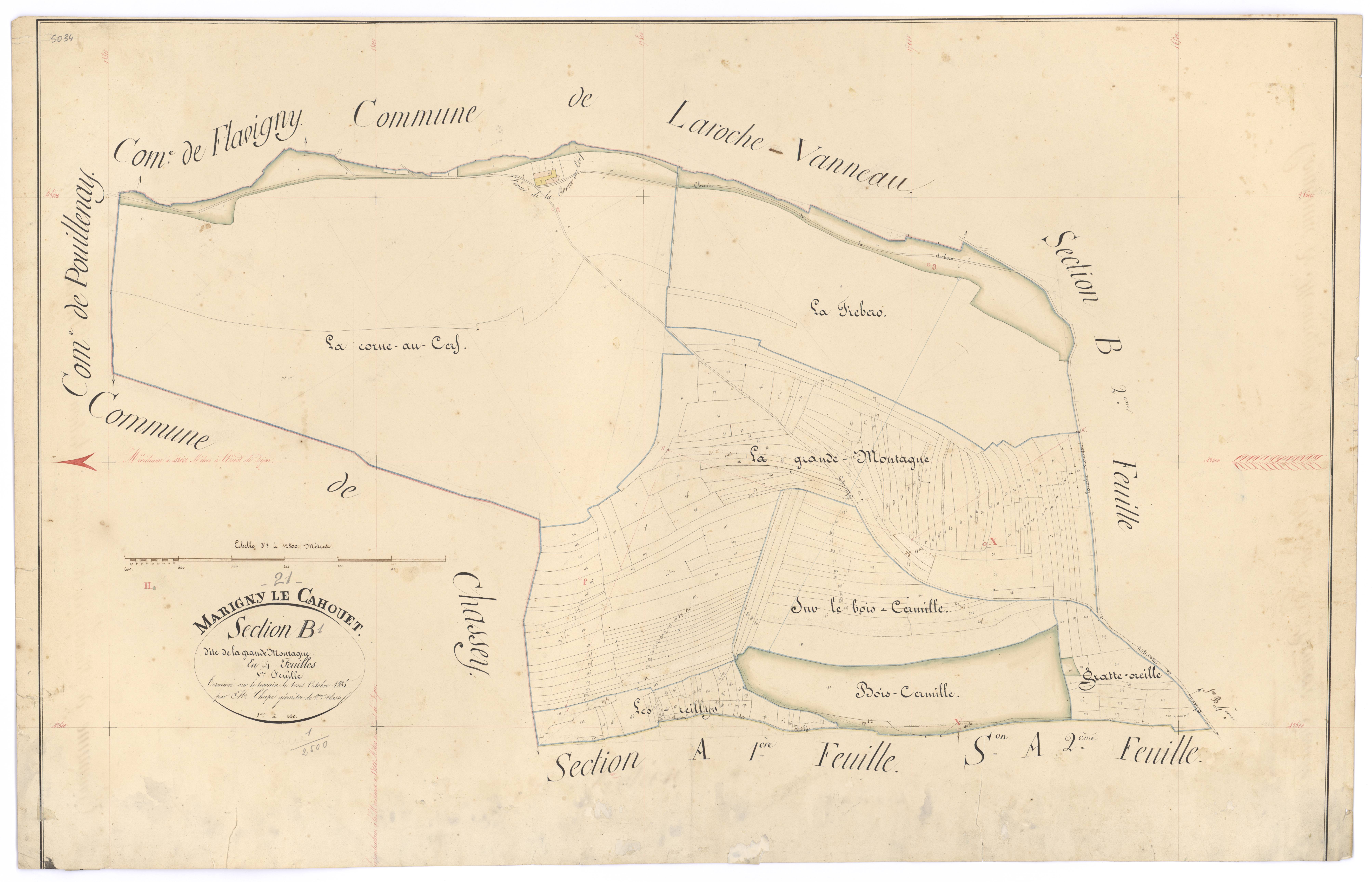 Marigny-le-Cahouët - Section B1 - 3 P PLAN 385/4