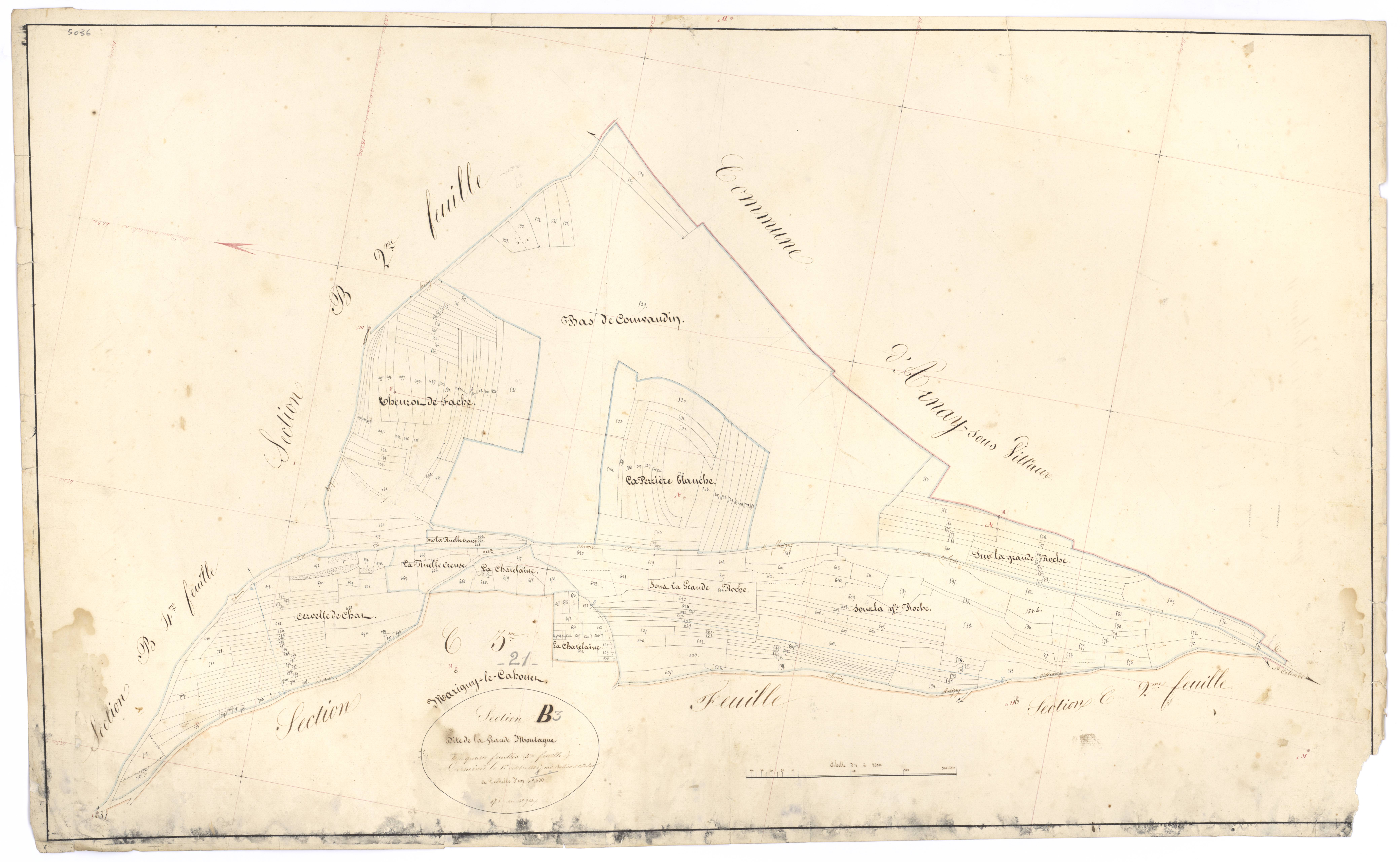 Marigny-le-Cahouët - Section B3 - 3 P PLAN 385/6