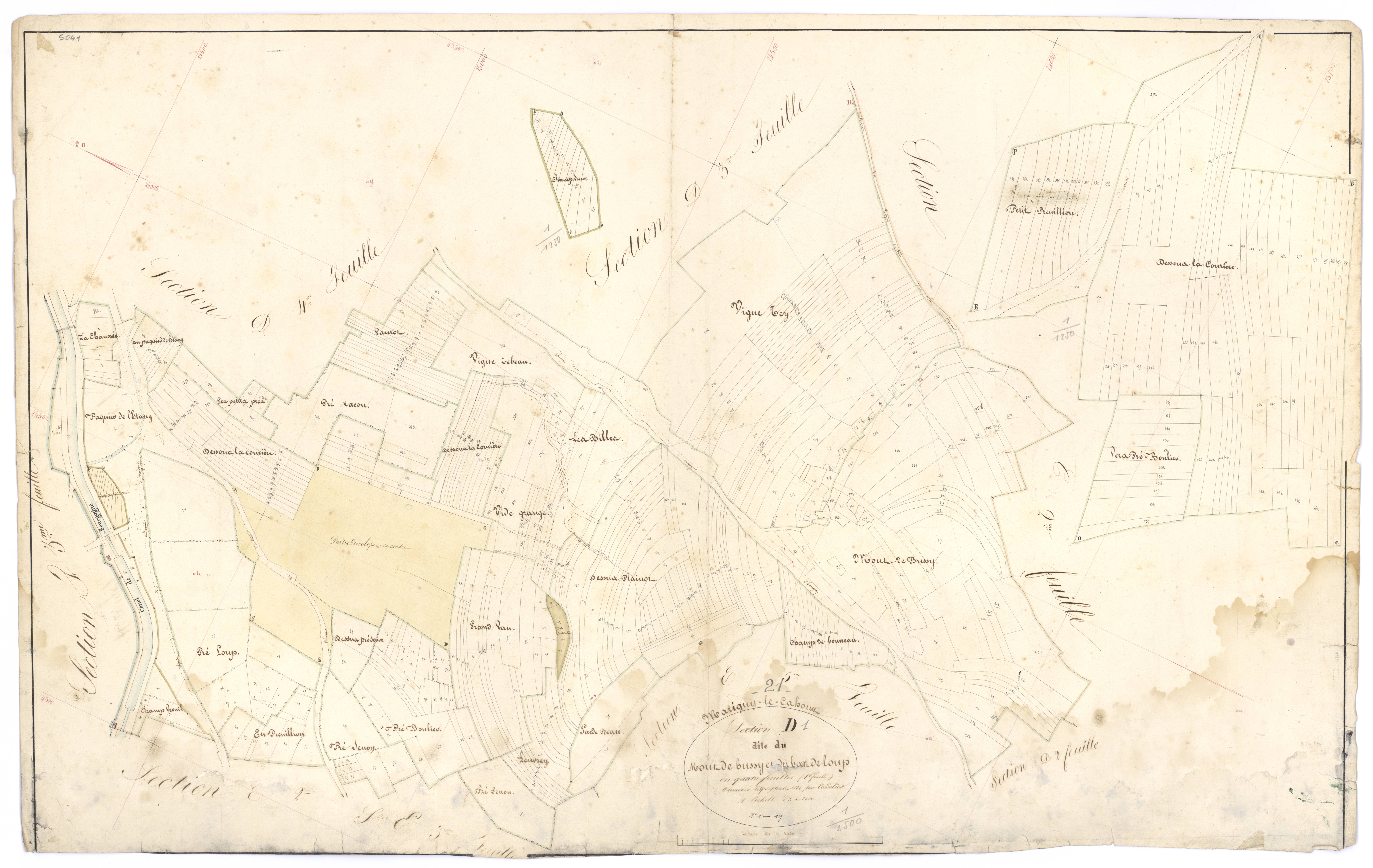 Marigny-le-Cahouët - Section D1 - 3 P PLAN 385/11