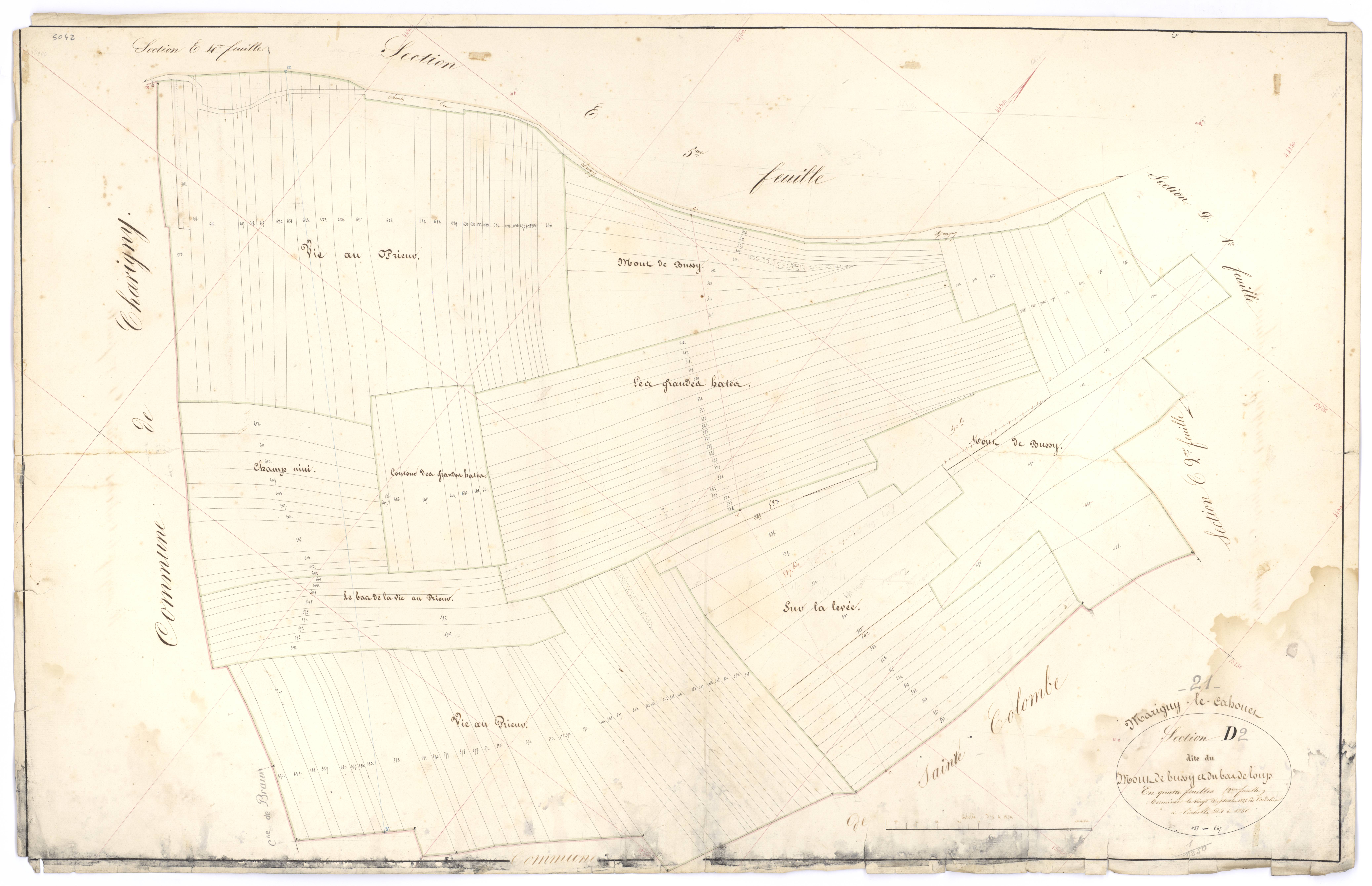 Marigny-le-Cahouët - Section D2 - 3 P PLAN 385/12