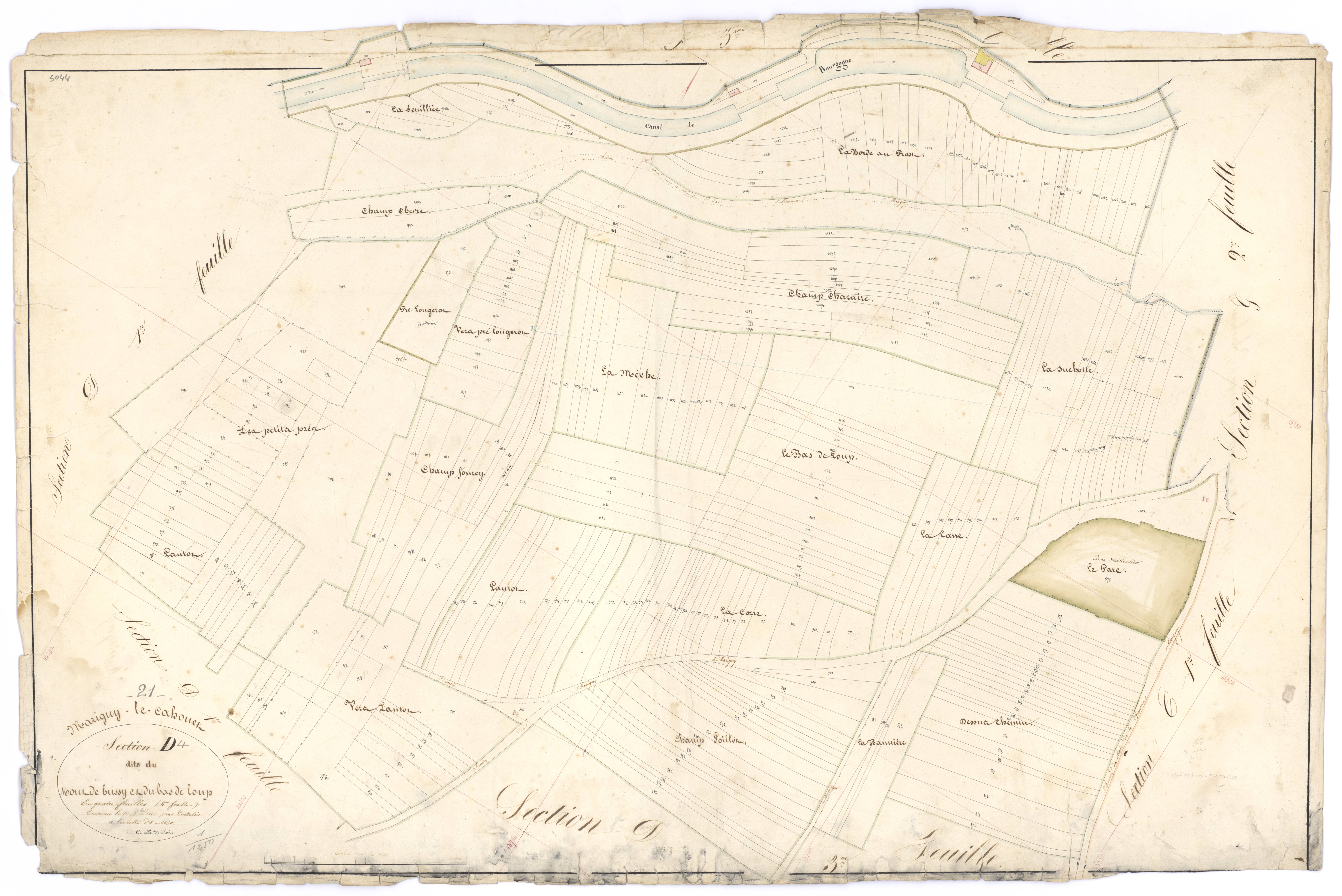 Marigny-le-Cahouët - Section D4 - 3 P PLAN 385/14