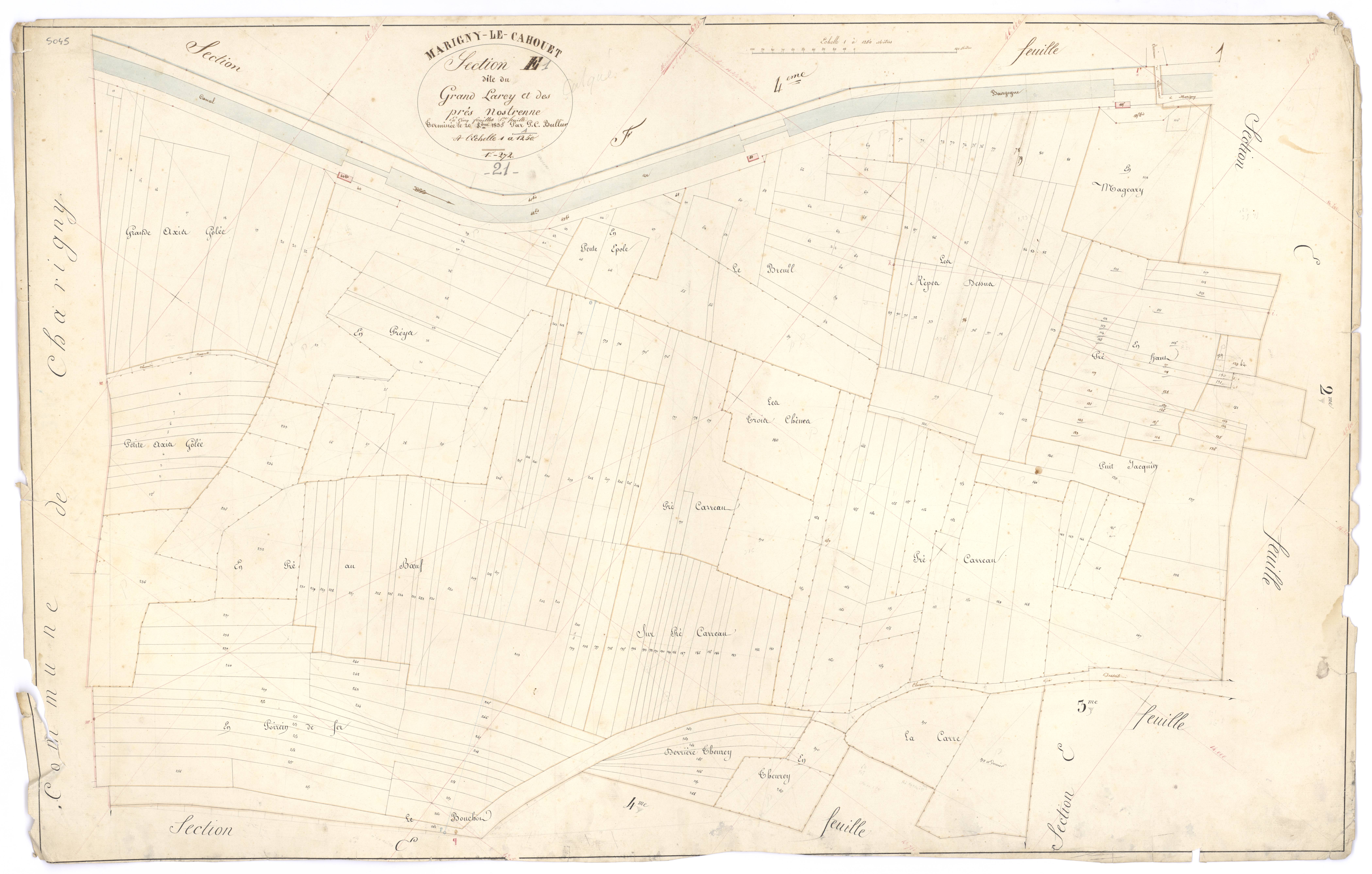 Marigny-le-Cahouët - Section E1 - 3 P PLAN 385/15
