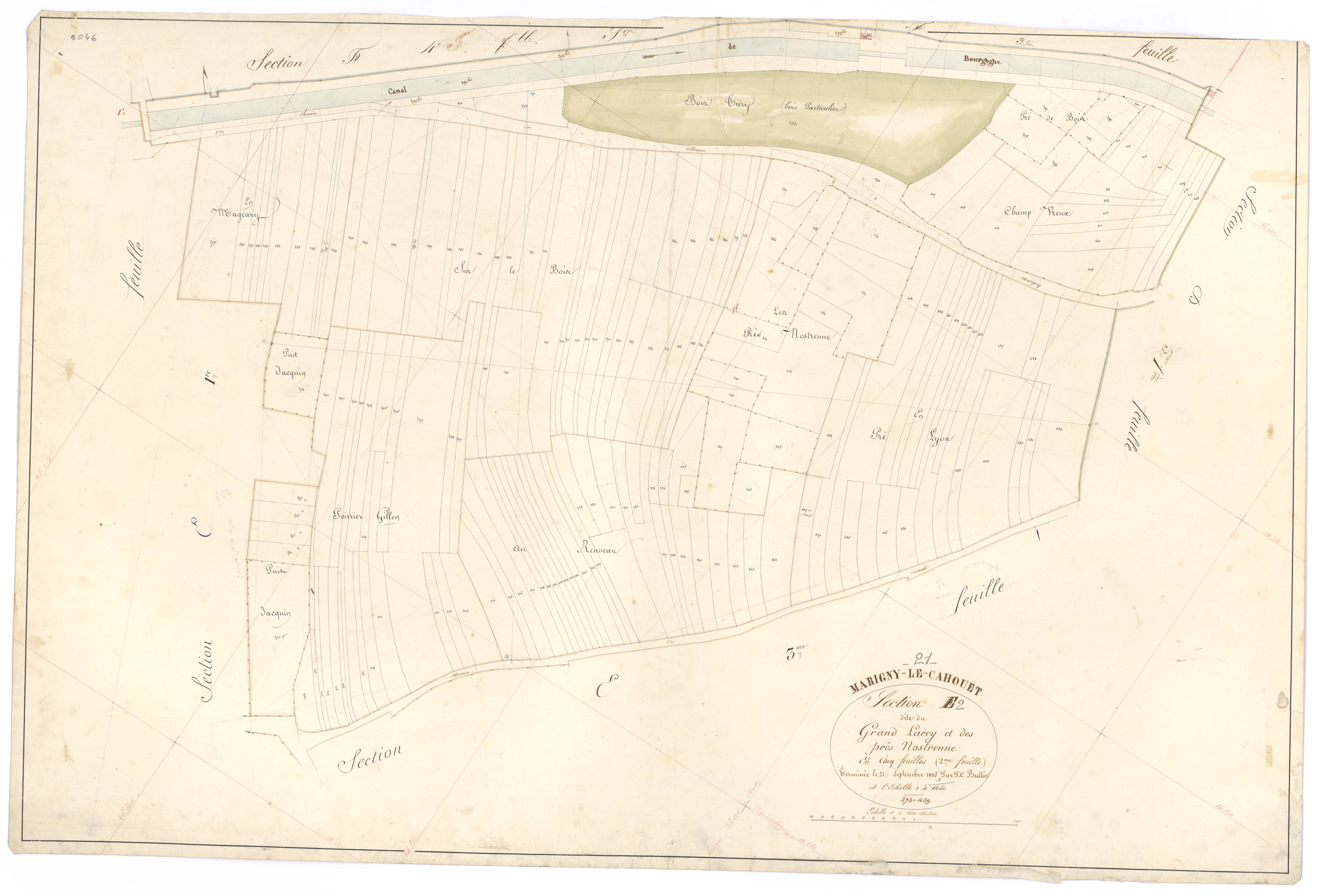 Marigny-le-Cahouët - Section E2 - 3 P PLAN 385/16