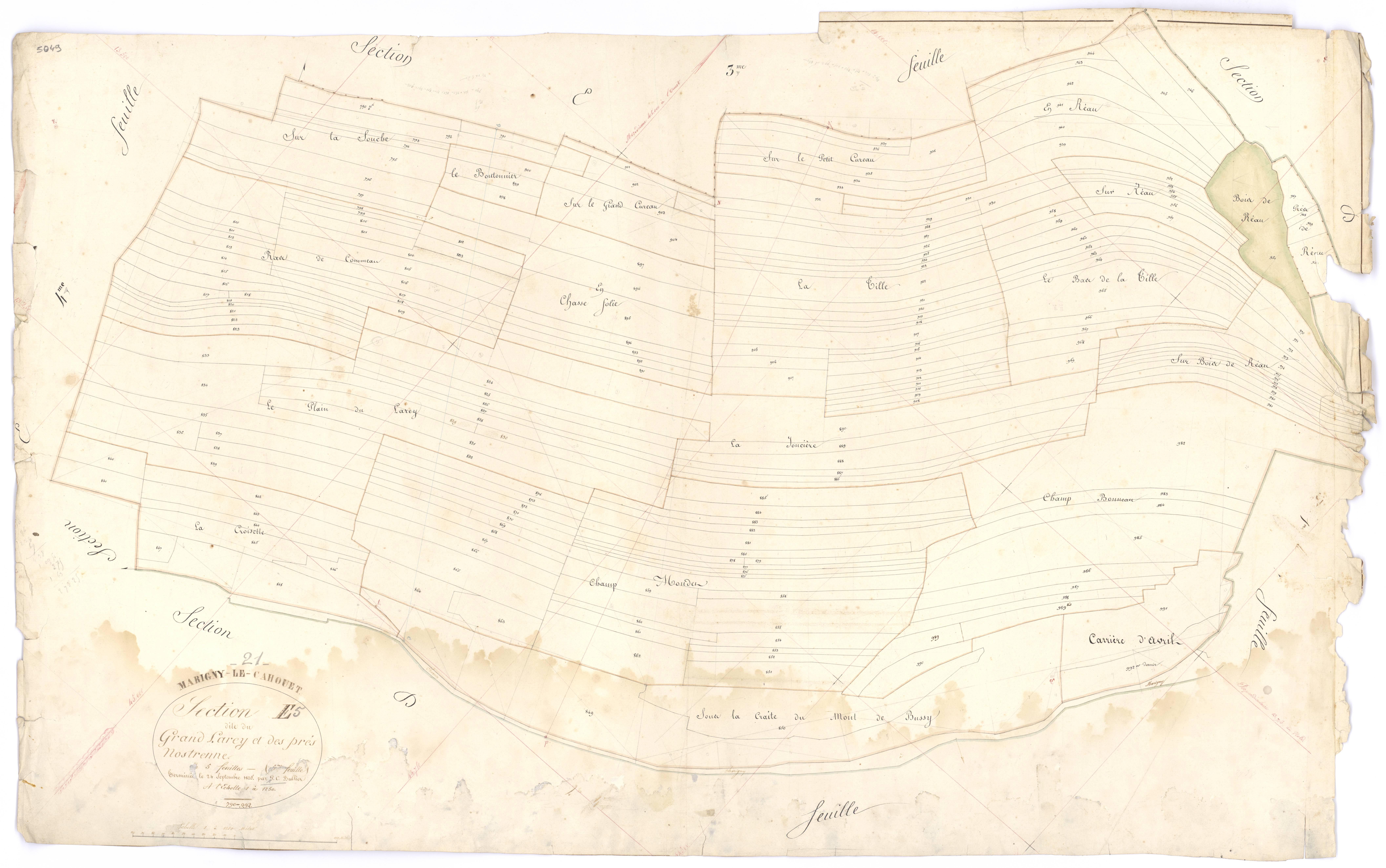 Marigny-le-Cahouët - Section E5 - 3 P PLAN 385/19