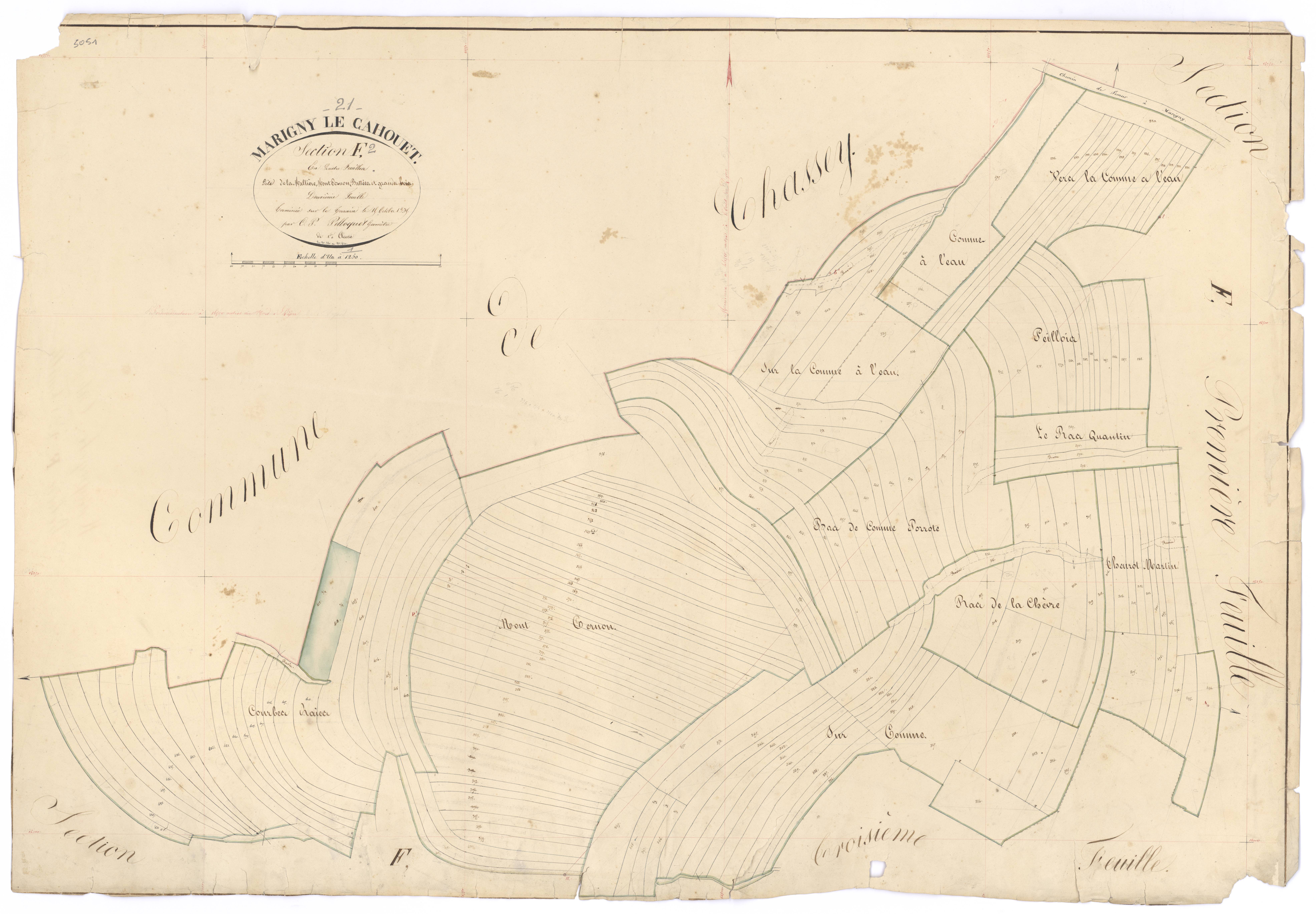 Marigny-le-Cahouët - Section F2 - 3 P PLAN 385/21