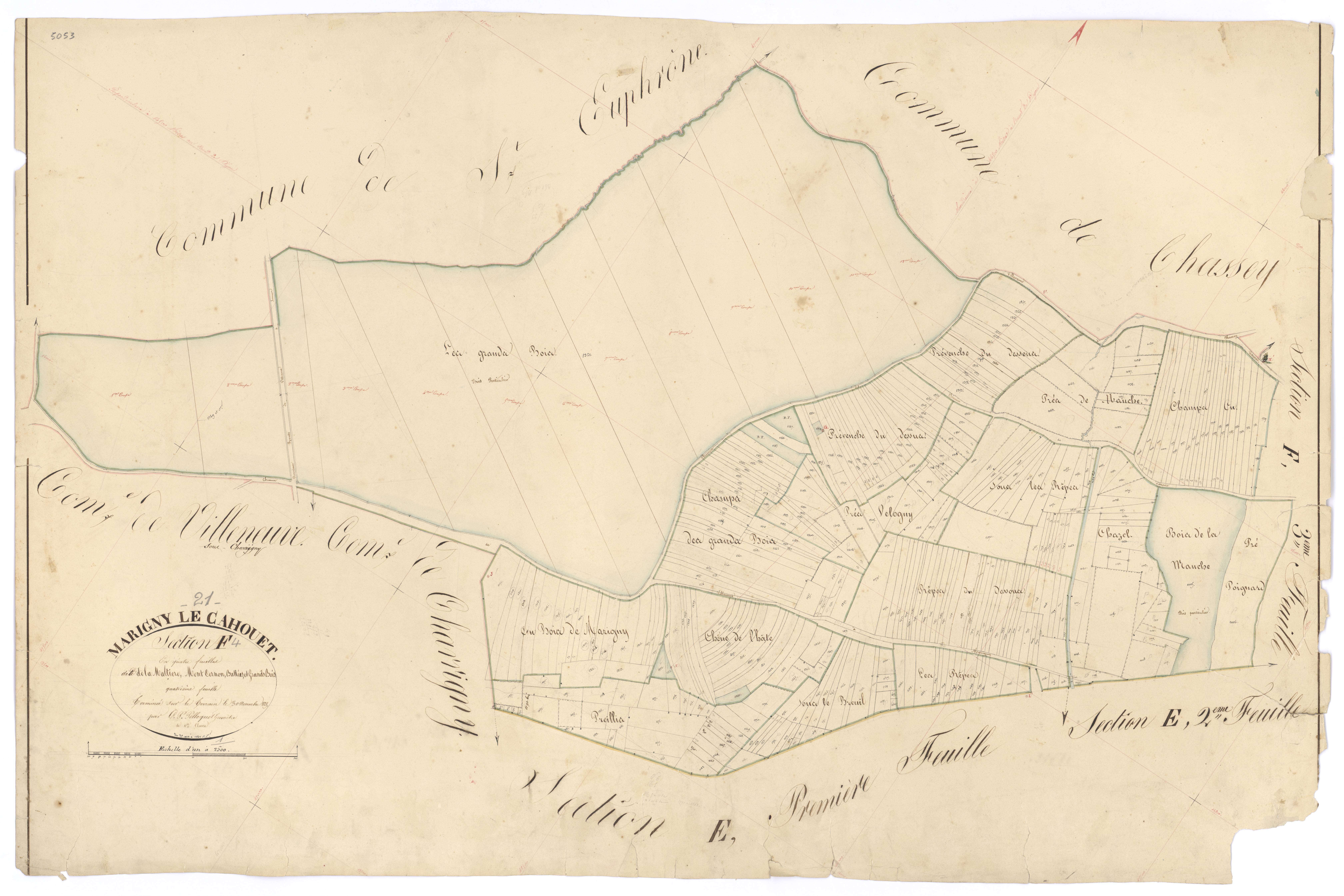 Marigny-le-Cahouët - Section F4 - 3 P PLAN 385/23