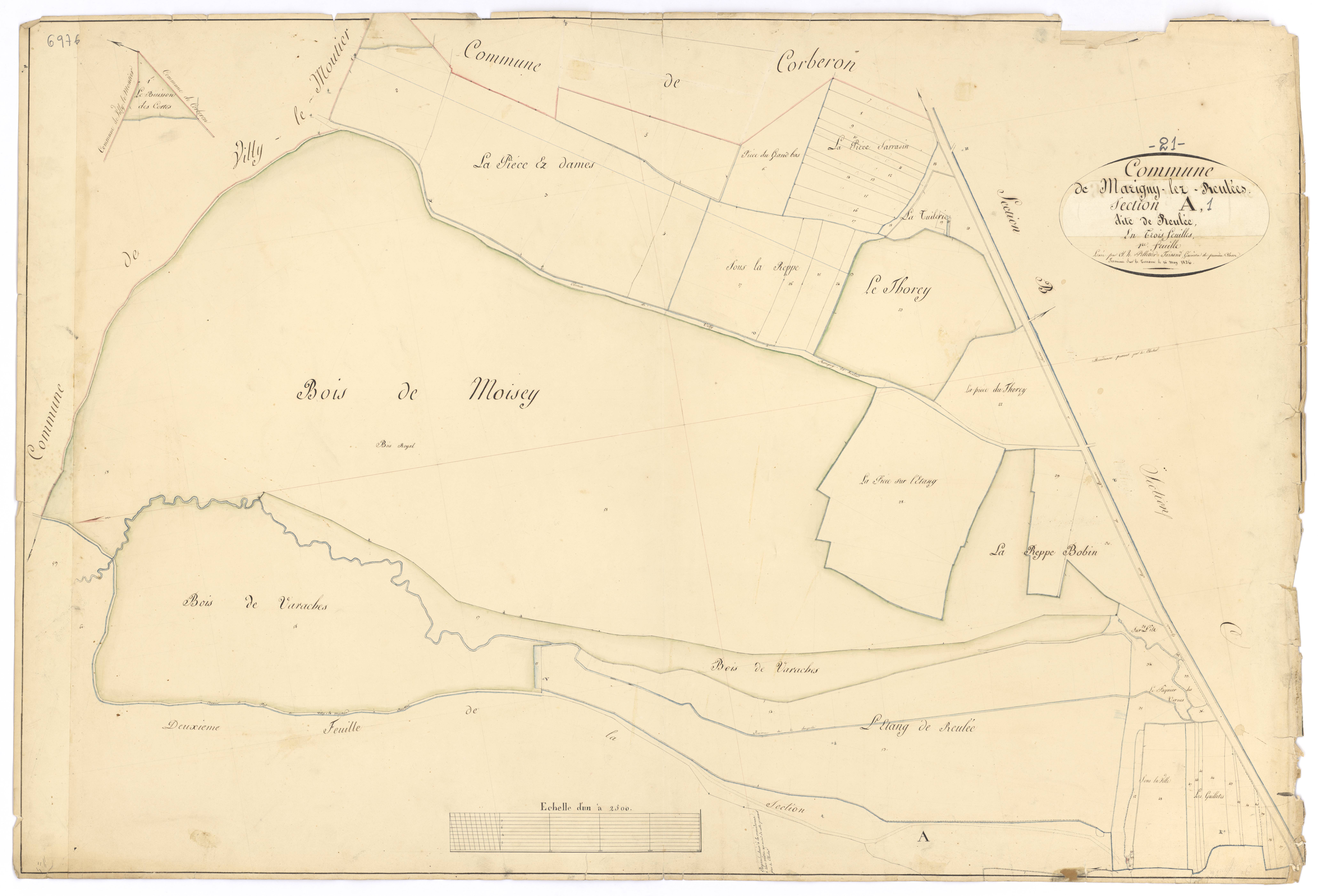 Marigny-lès-Reullée - Section A1 - 3 P PLAN 386/2