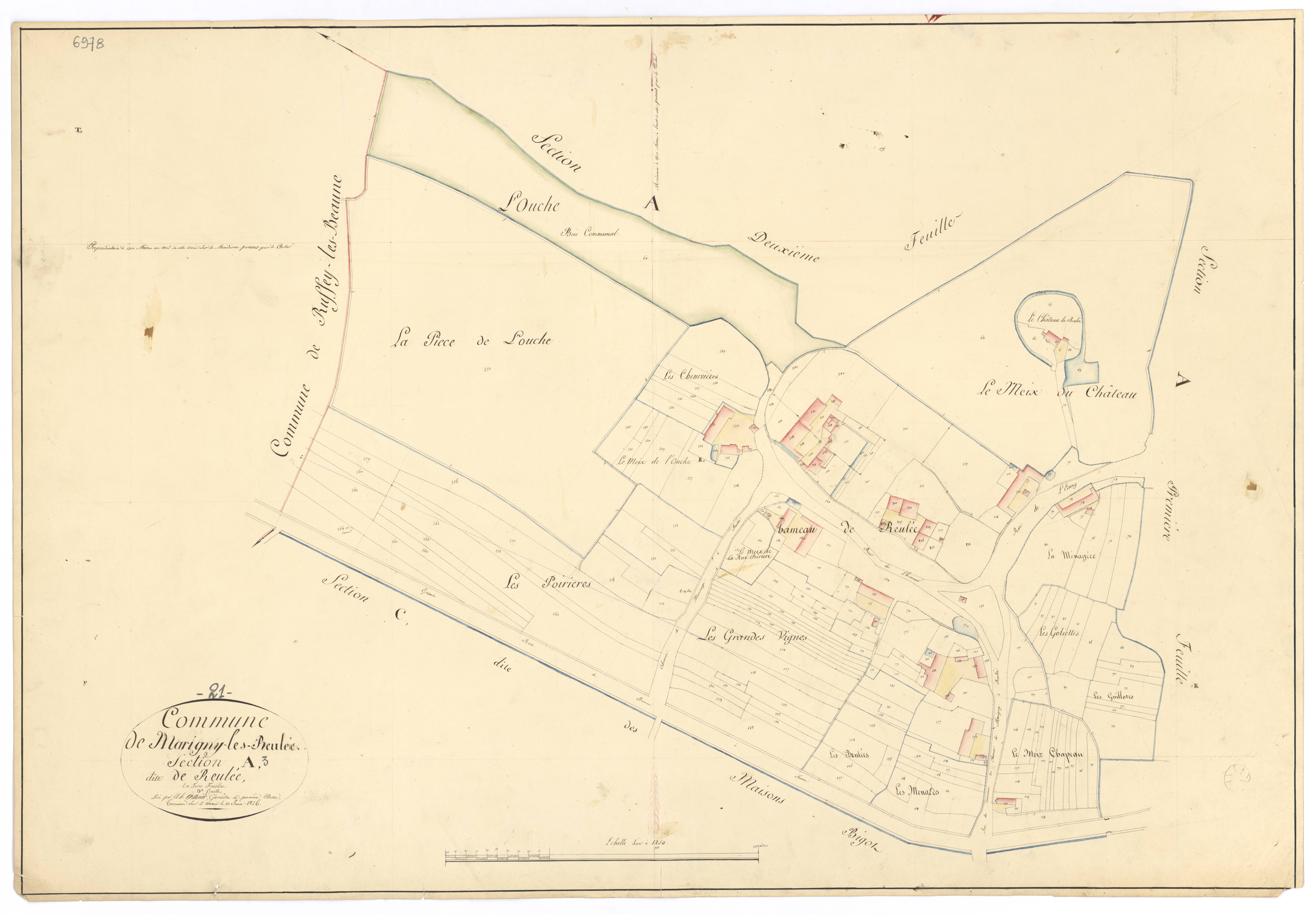 Marigny-lès-Reullée - Section A3 - 3 P PLAN 386/4