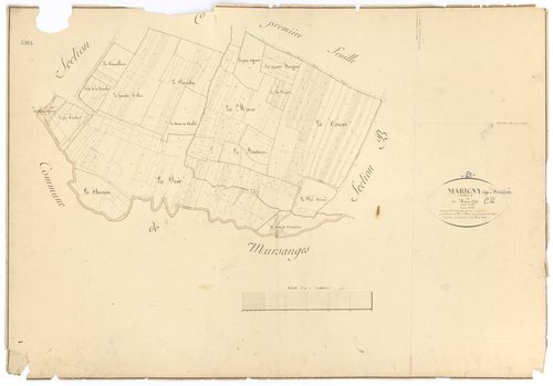 Marigny-lès-Reullée - Section C2 - 3 P PLAN 386/7