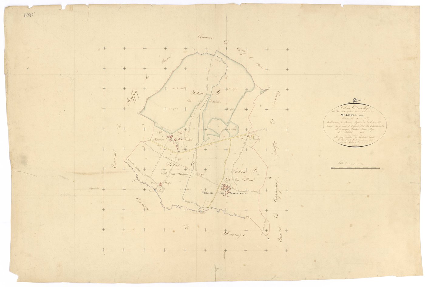 Marigny-lès-Reullée - Tableau d'assemblage - 3 P PLAN 386/1