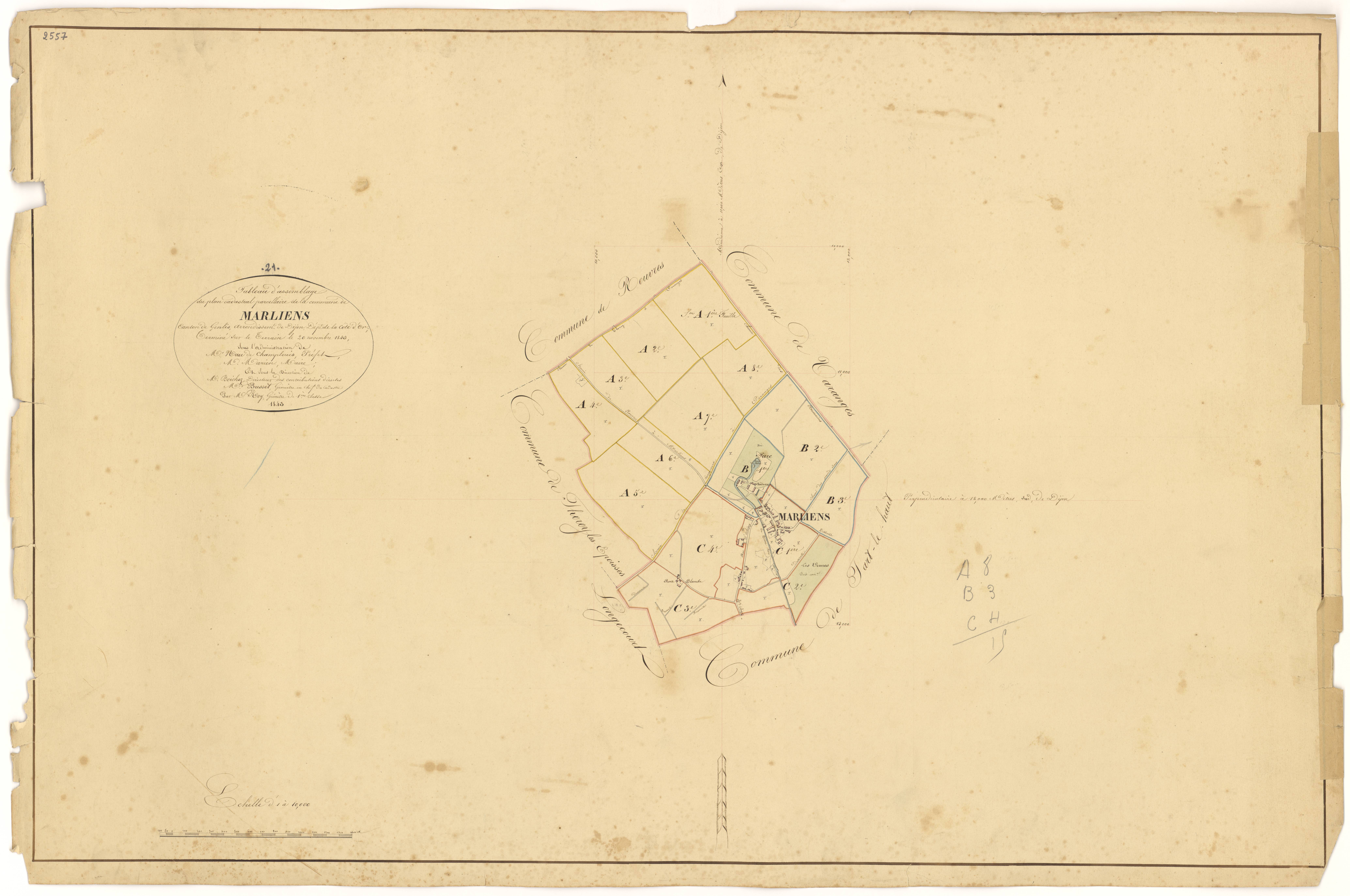 Marliens - Tableau d'assemblage - 3 P PLAN 387/1