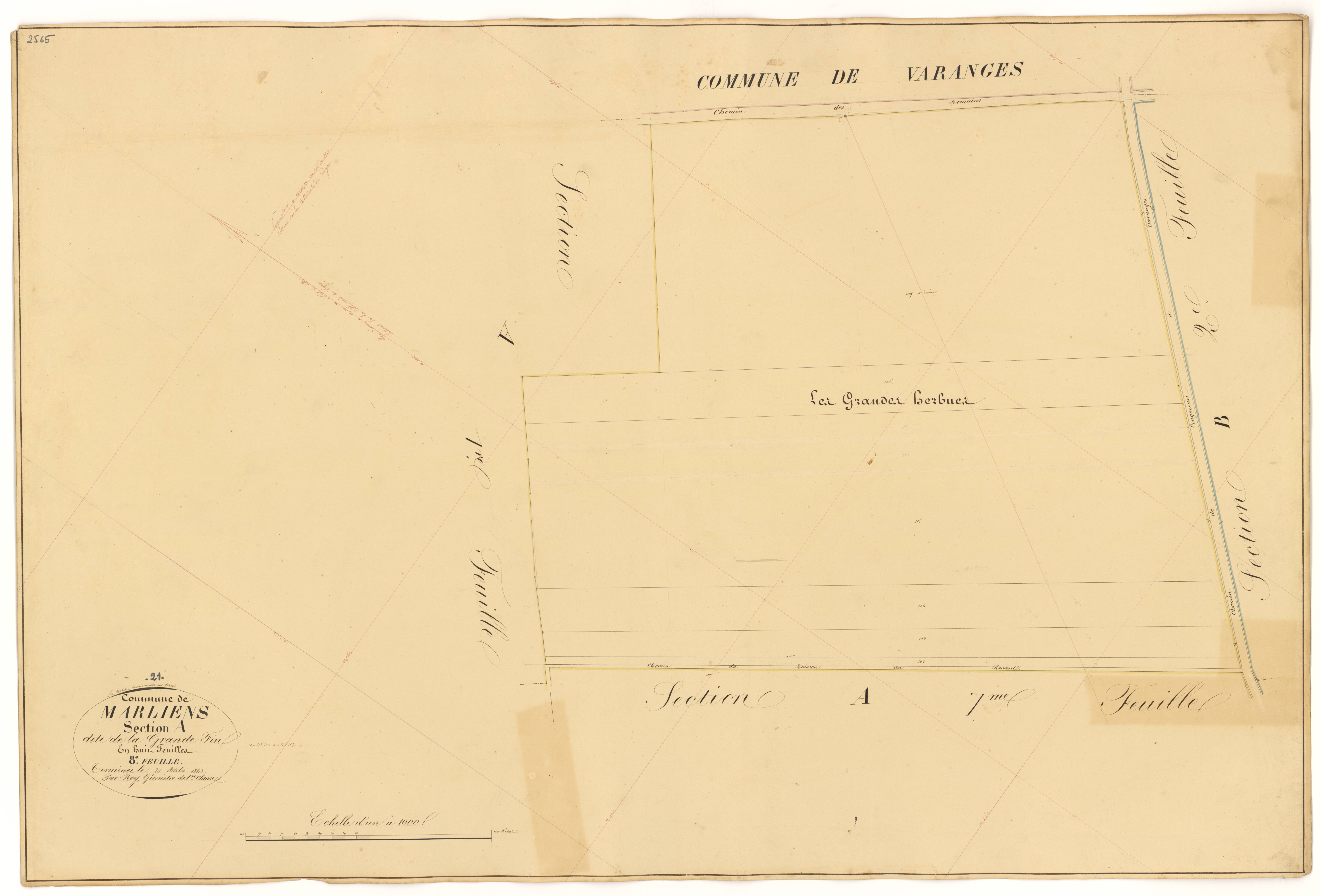 Marliens - Section A8 - 3 P PLAN 387/9