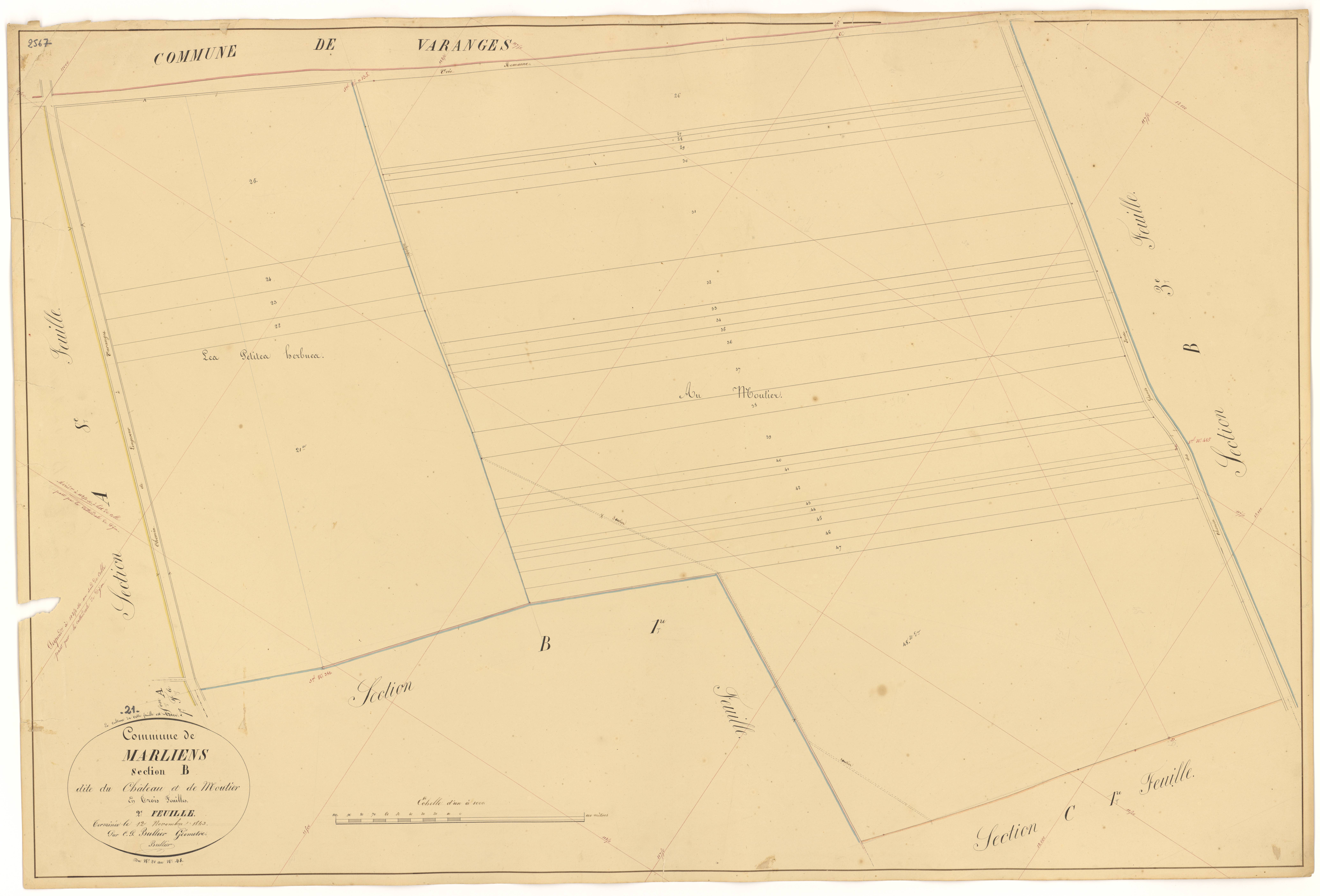 Marliens - Section B2 - 3 P PLAN 387/11