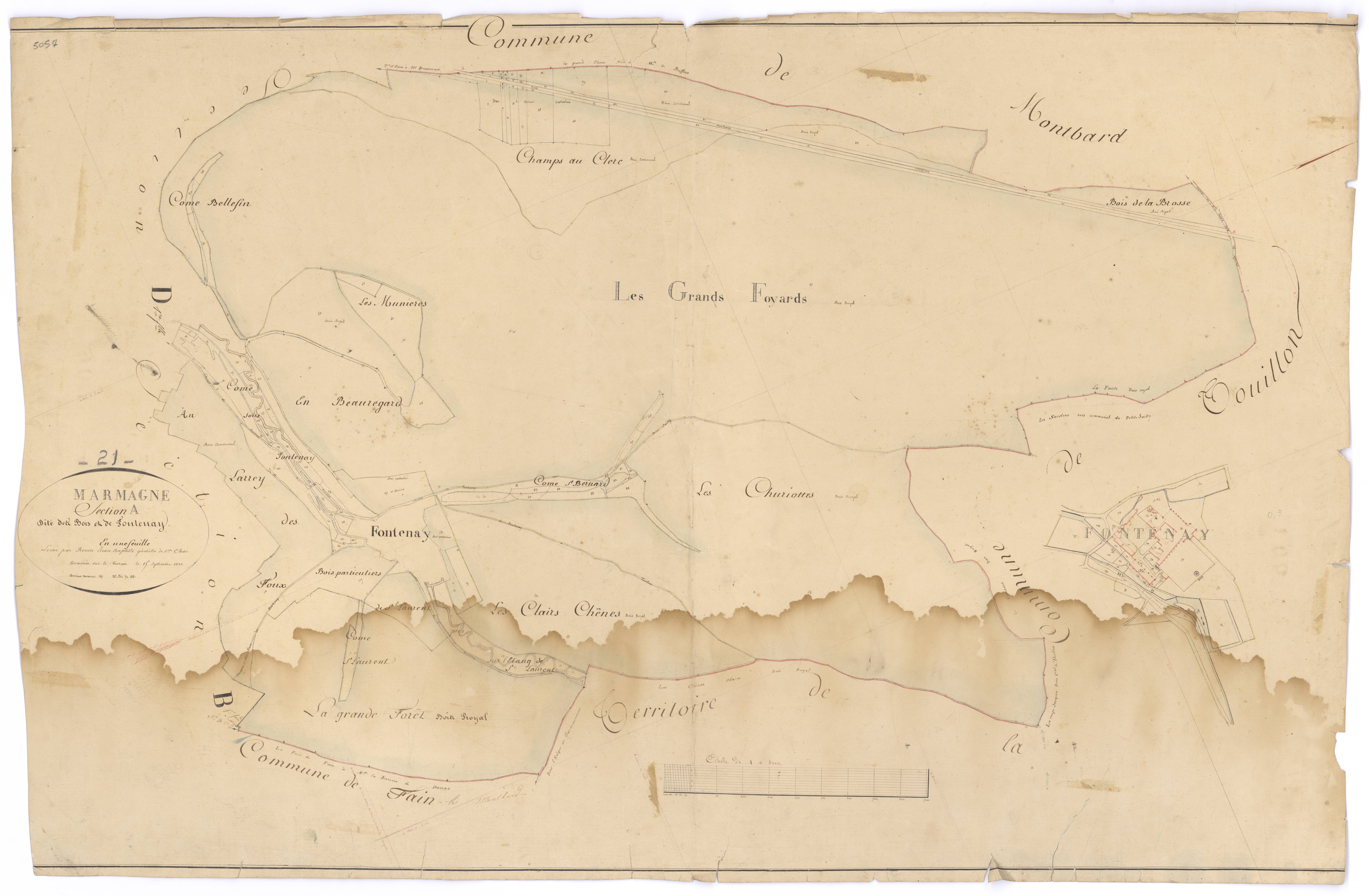 Marmagne - Section A - 3 P PLAN 388/2