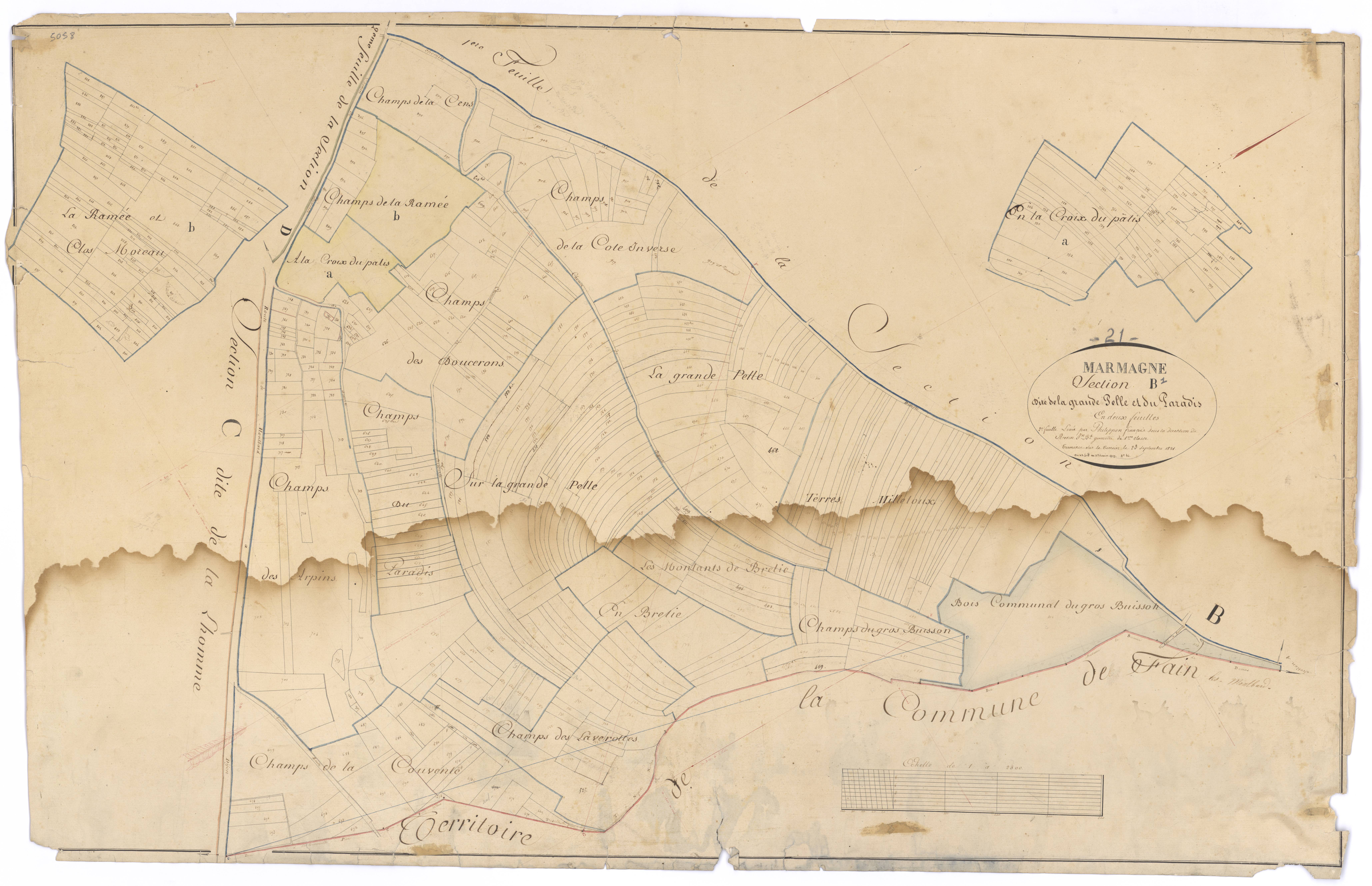 Marmagne - Section B1 - 3 P PLAN 388/3