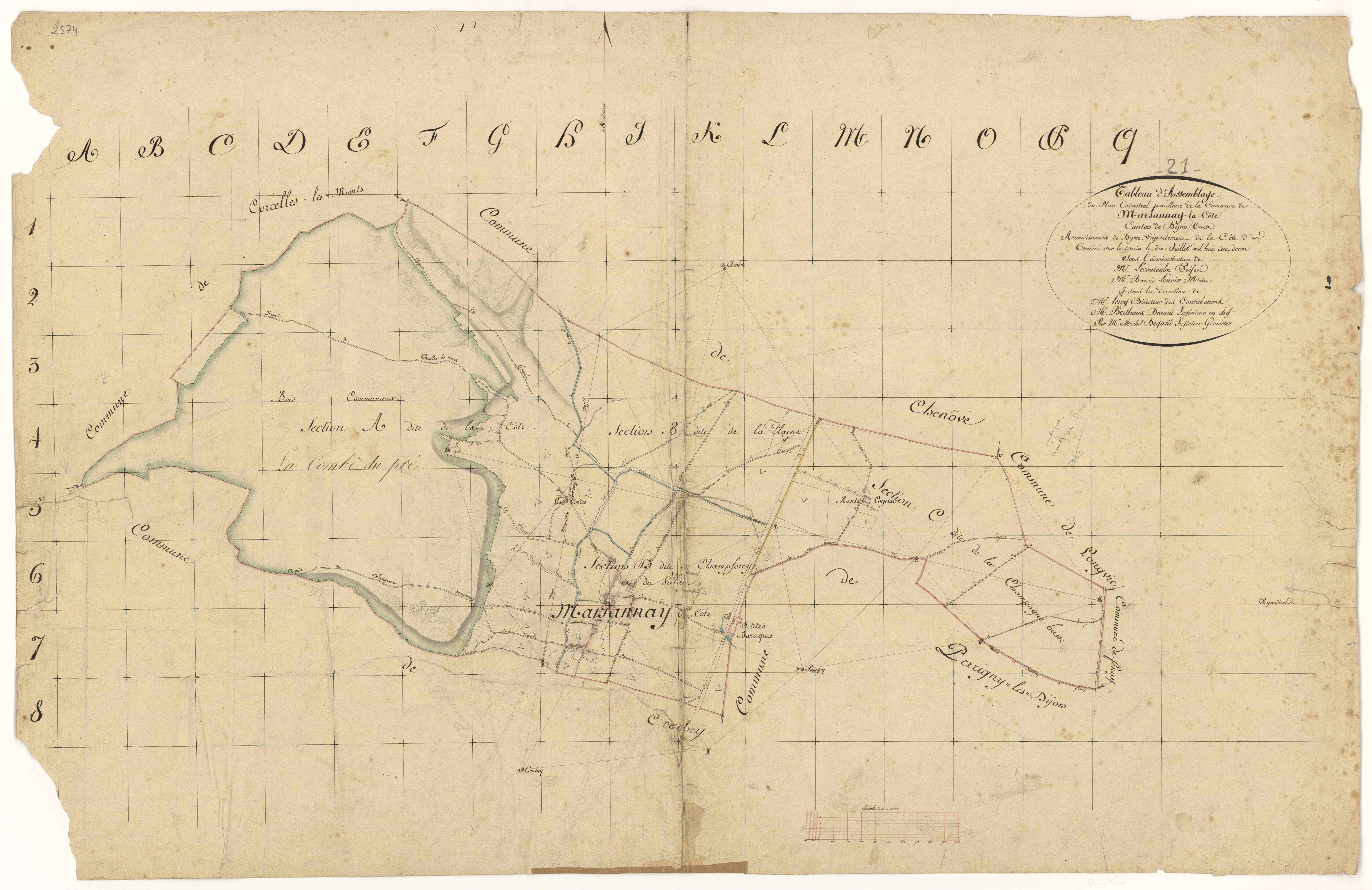 Marsannay-la-Côte - Tableau d'assemblage - 3 P PLAN 389/2