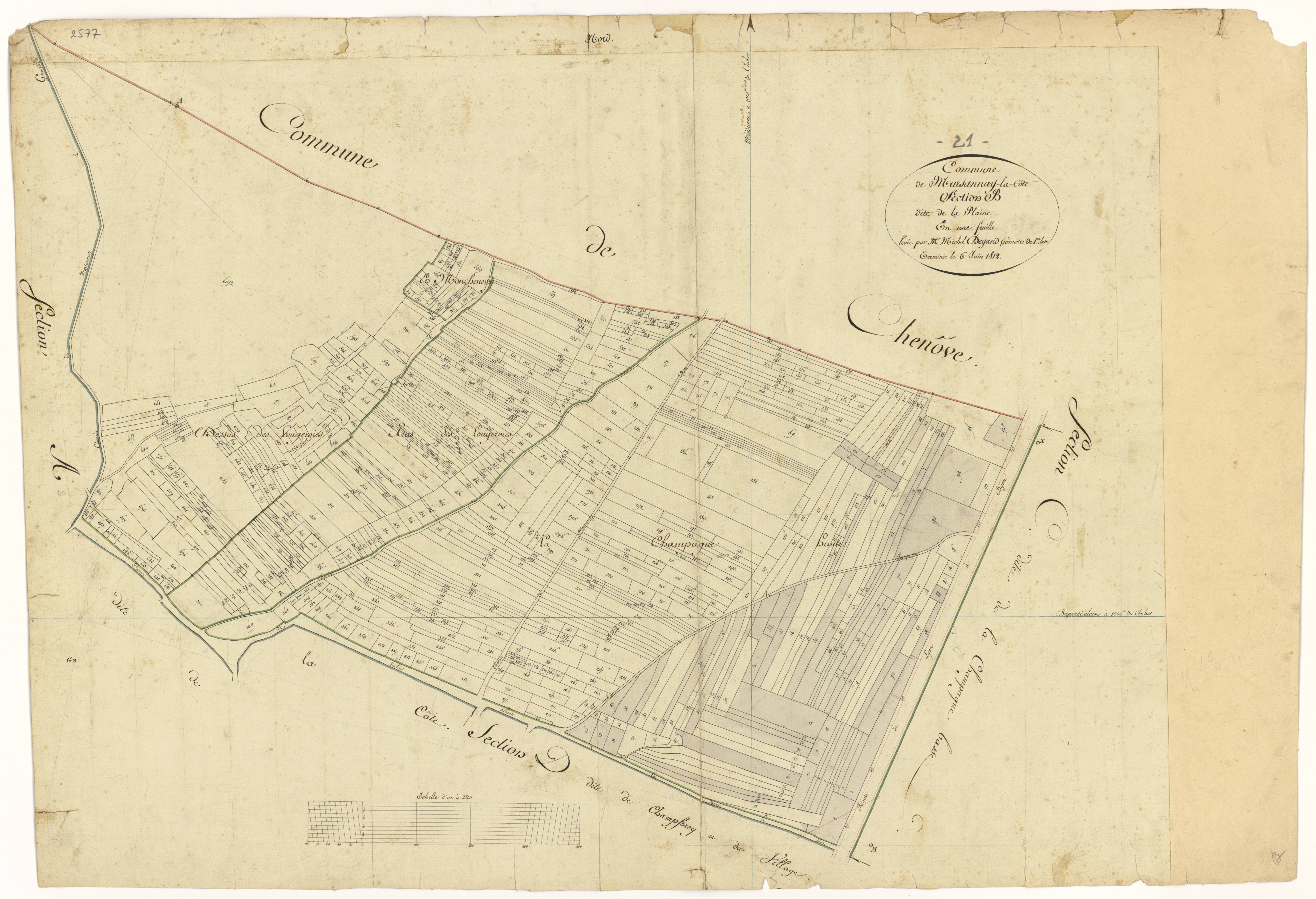 Marsannay-la-Côte - Section B - 3 P PLAN 389/5