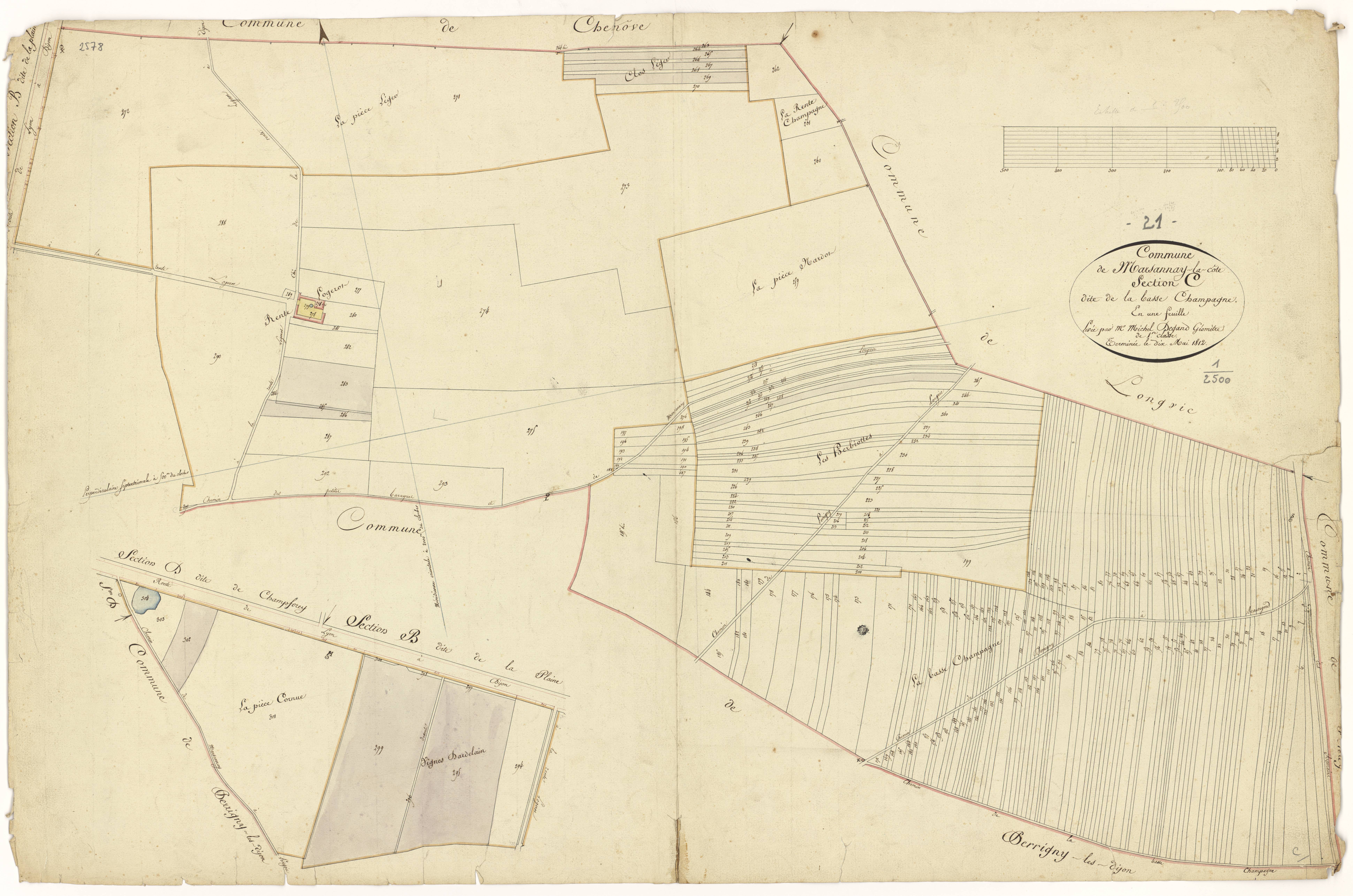 Marsannay-la-Côte - Section C - 3 P PLAN 389/6