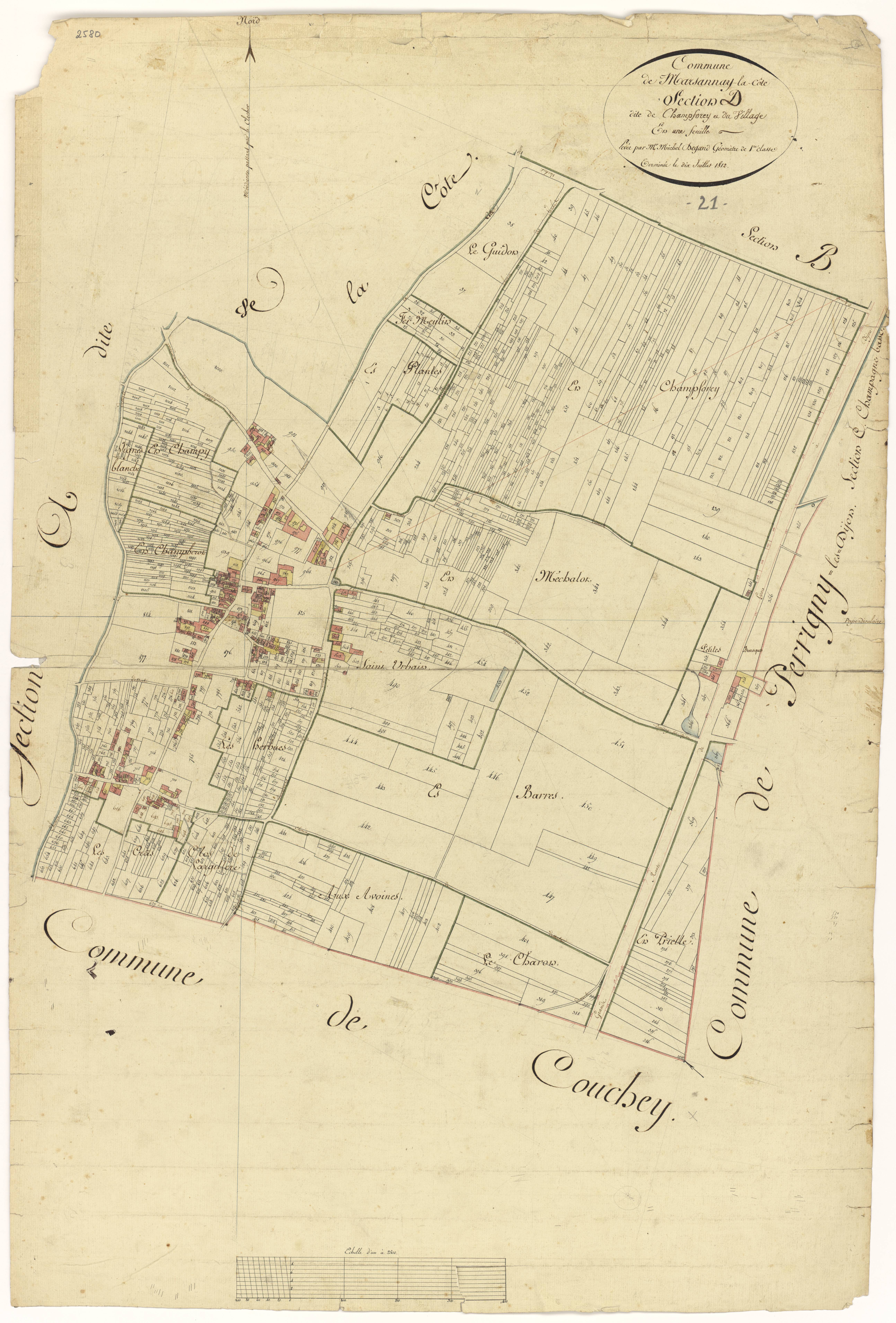 Marsannay-la-Côte - Section D - 3 P PLAN 389/8