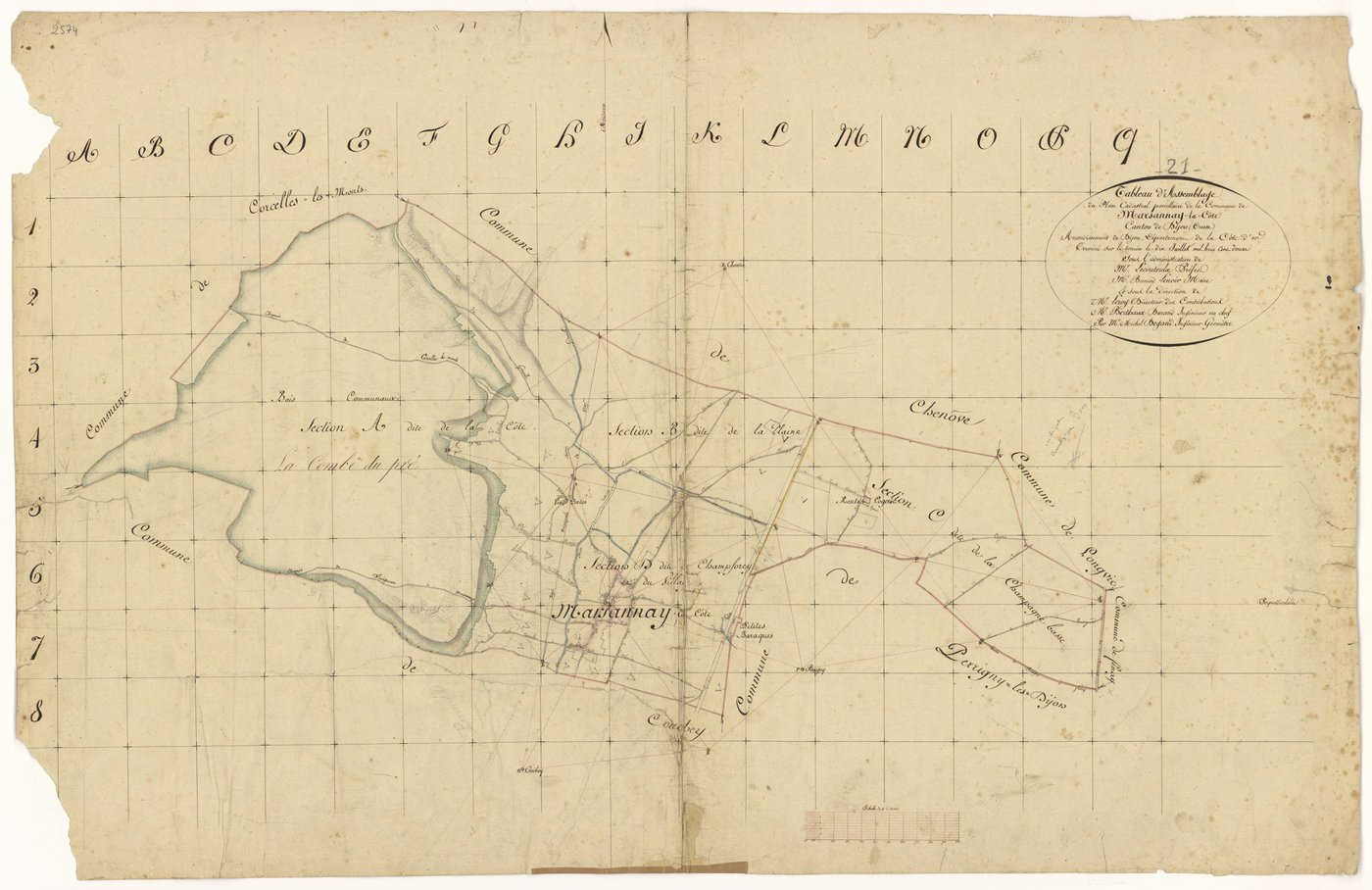Marsannay-la-Côte - Tableau d'assemblage - 3 P PLAN 389/2
