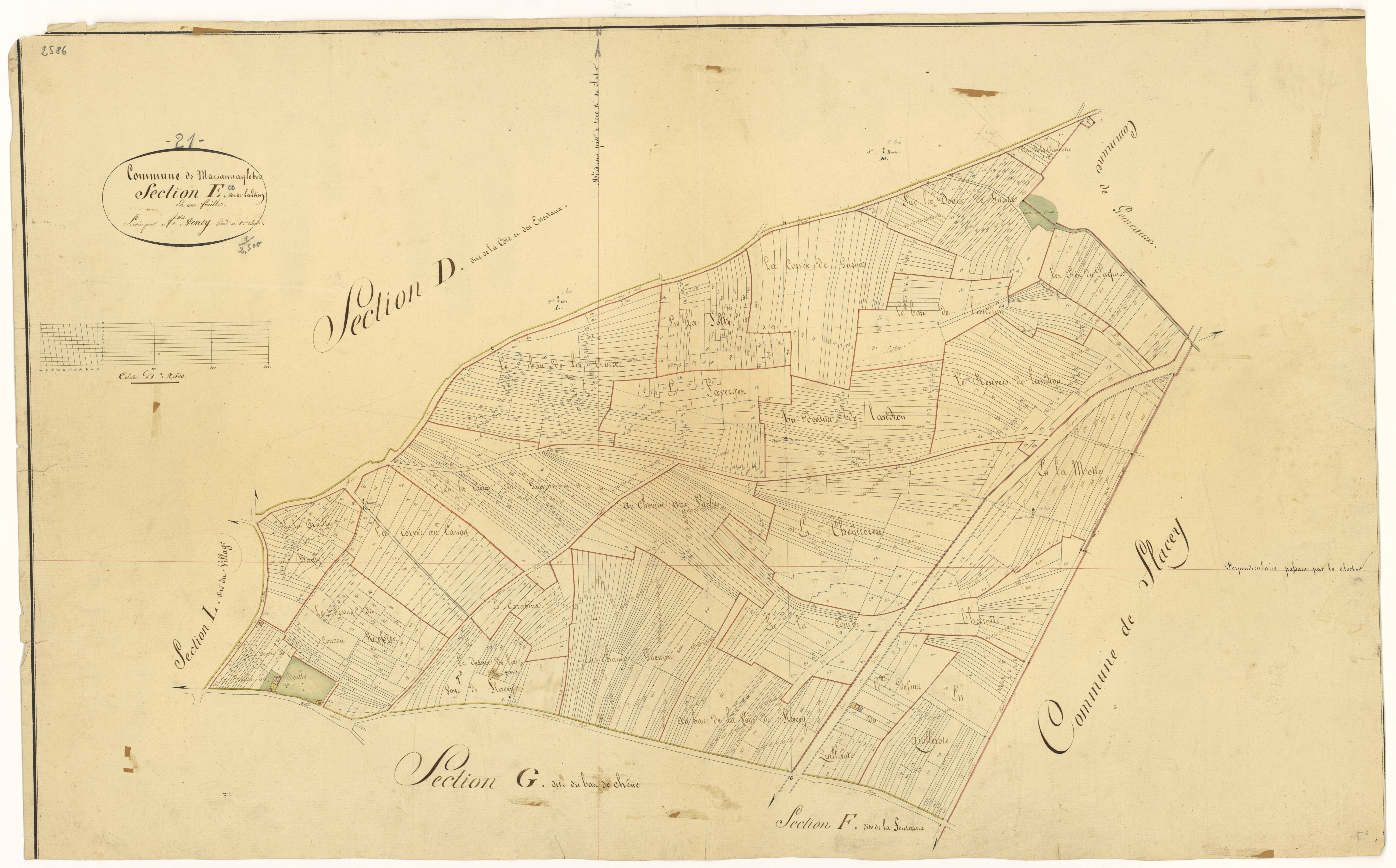 Marsannay-le-Bois - Section E - 3 P PLAN 390/6