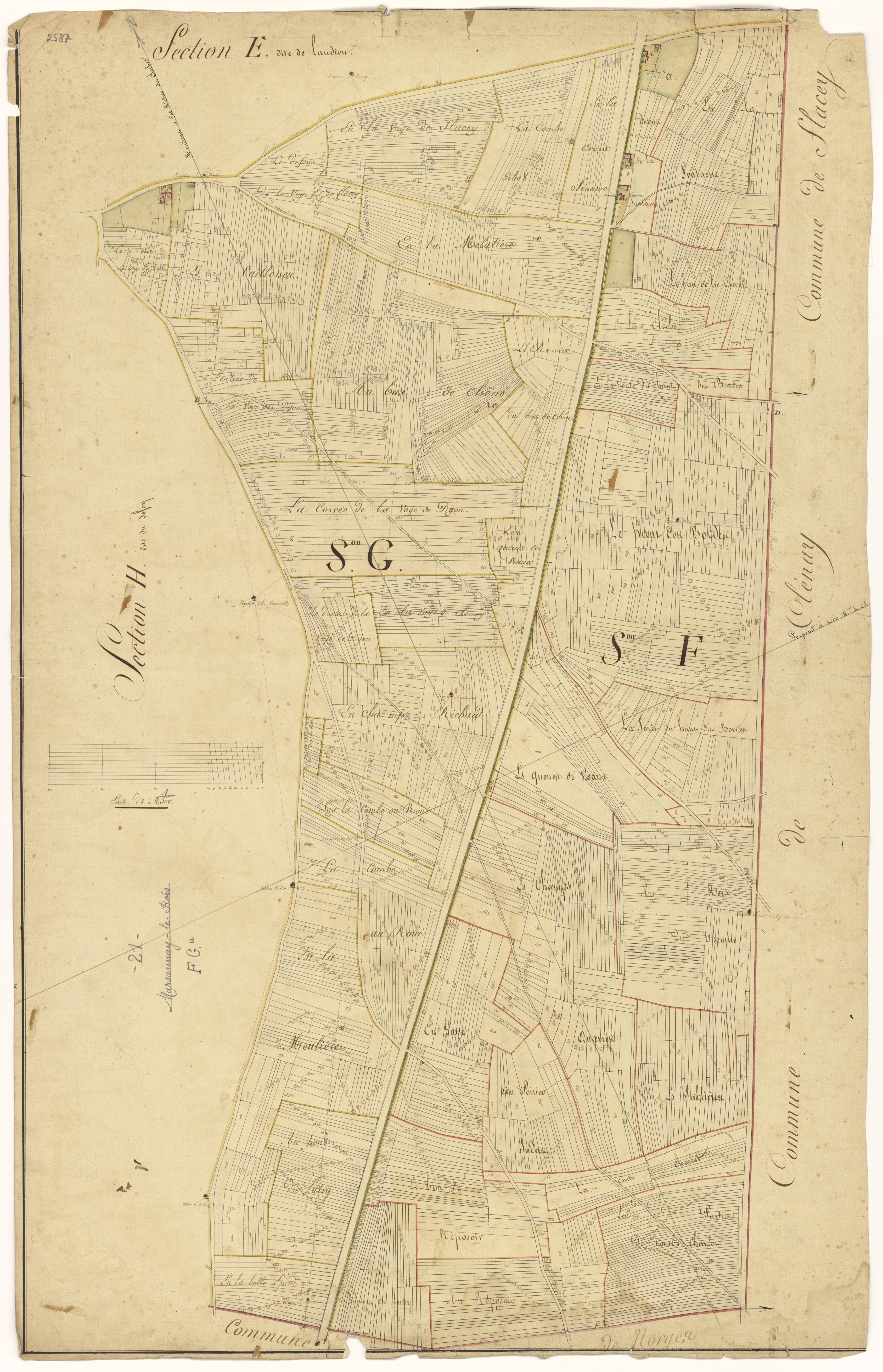 Marsannay-le-Bois - Sections F et G - 3 P PLAN 390/7