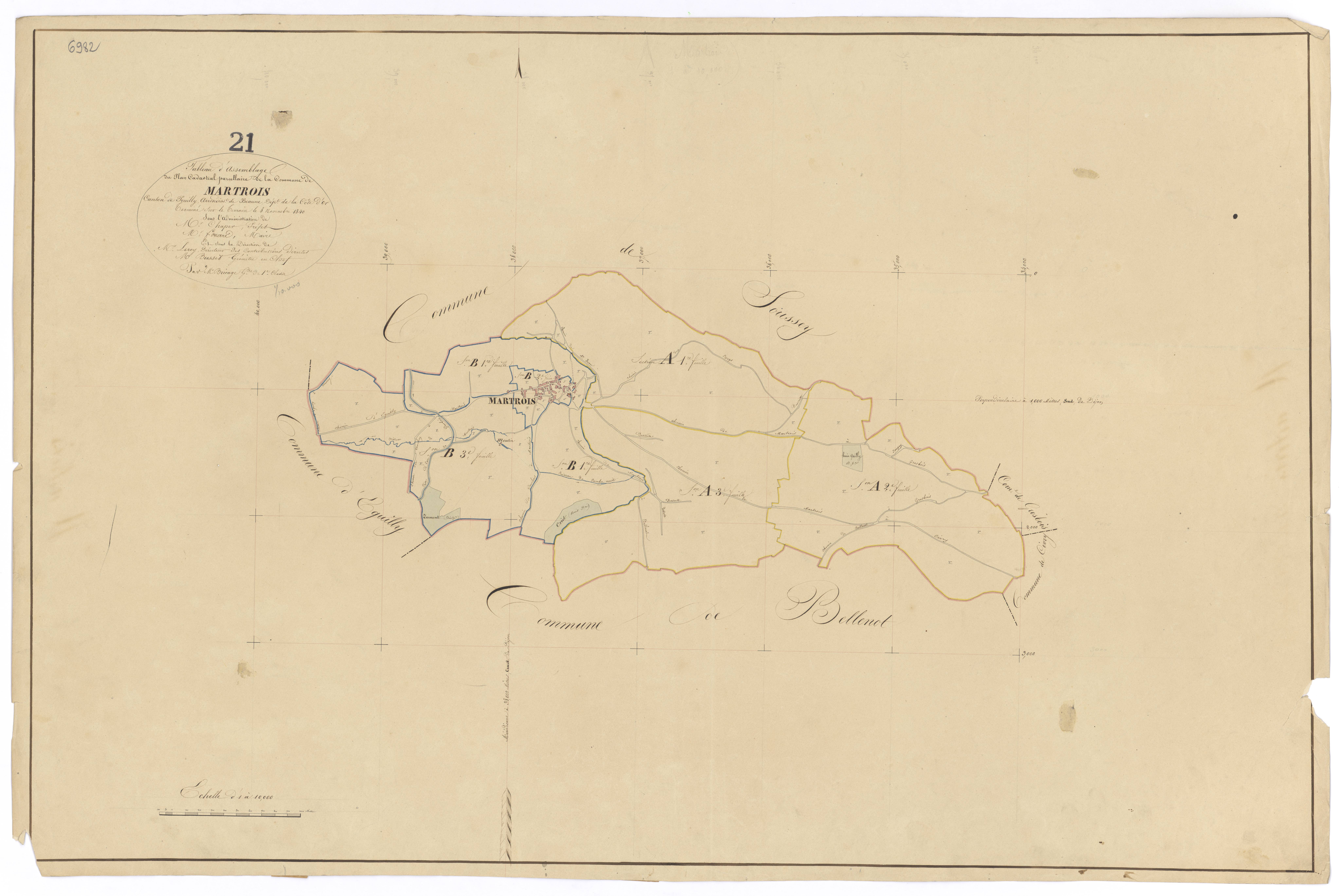 Martrois - Tableau d'assemblage - 3 P PLAN 391/1