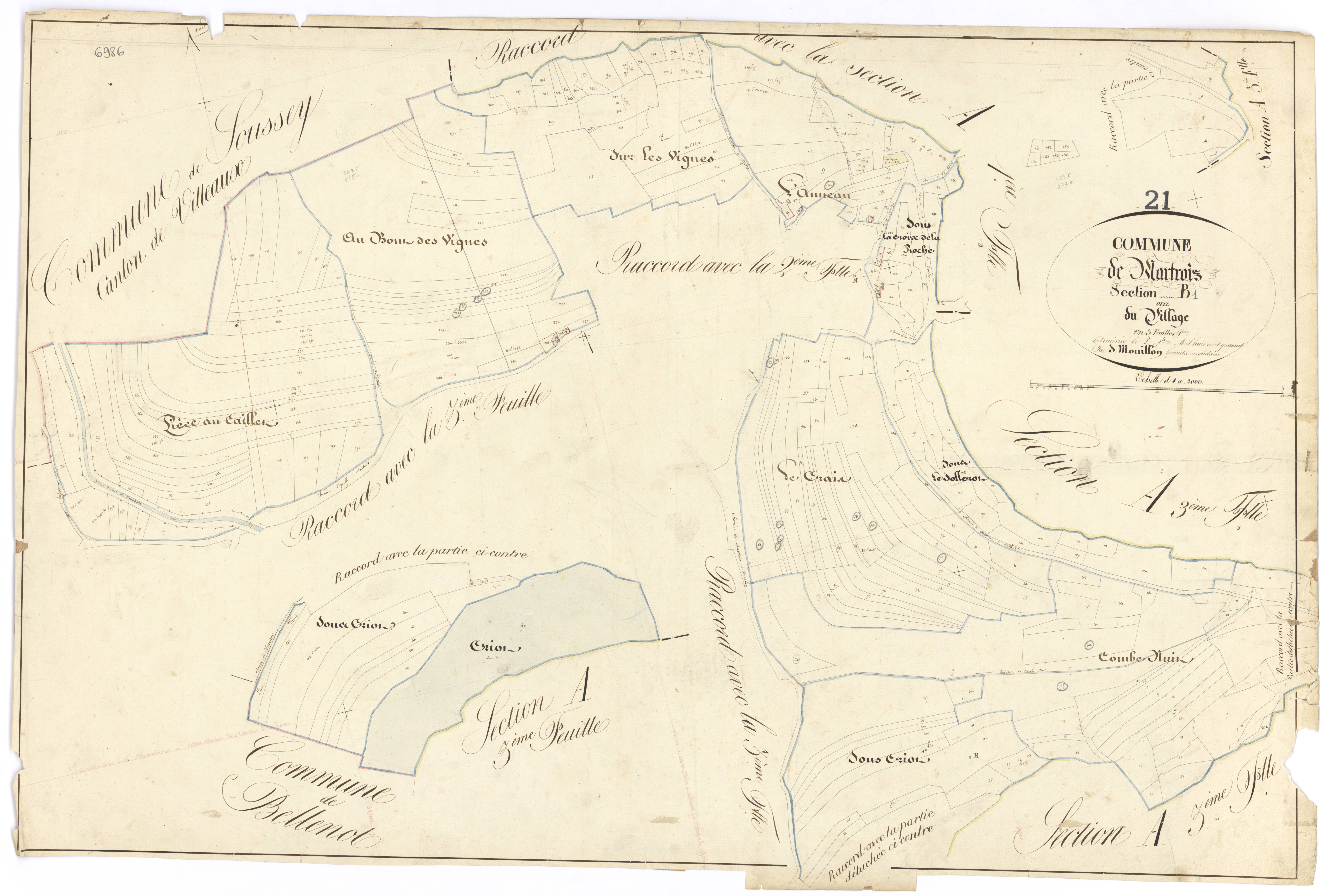 Martrois - Section B1 - 3 P PLAN 391/5