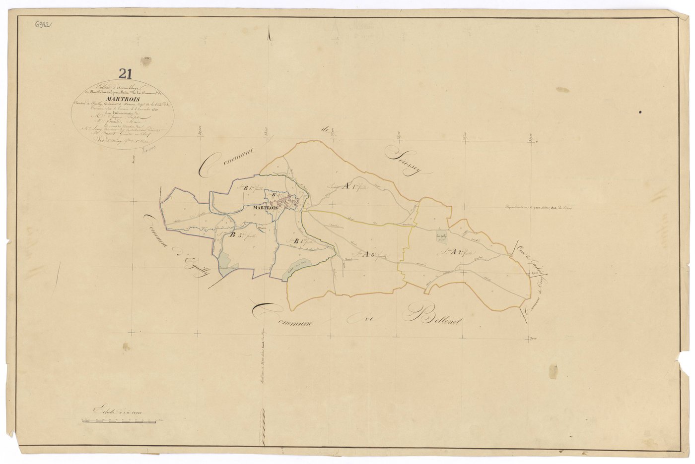 Martrois - Tableau d'assemblage - 3 P PLAN 391/1