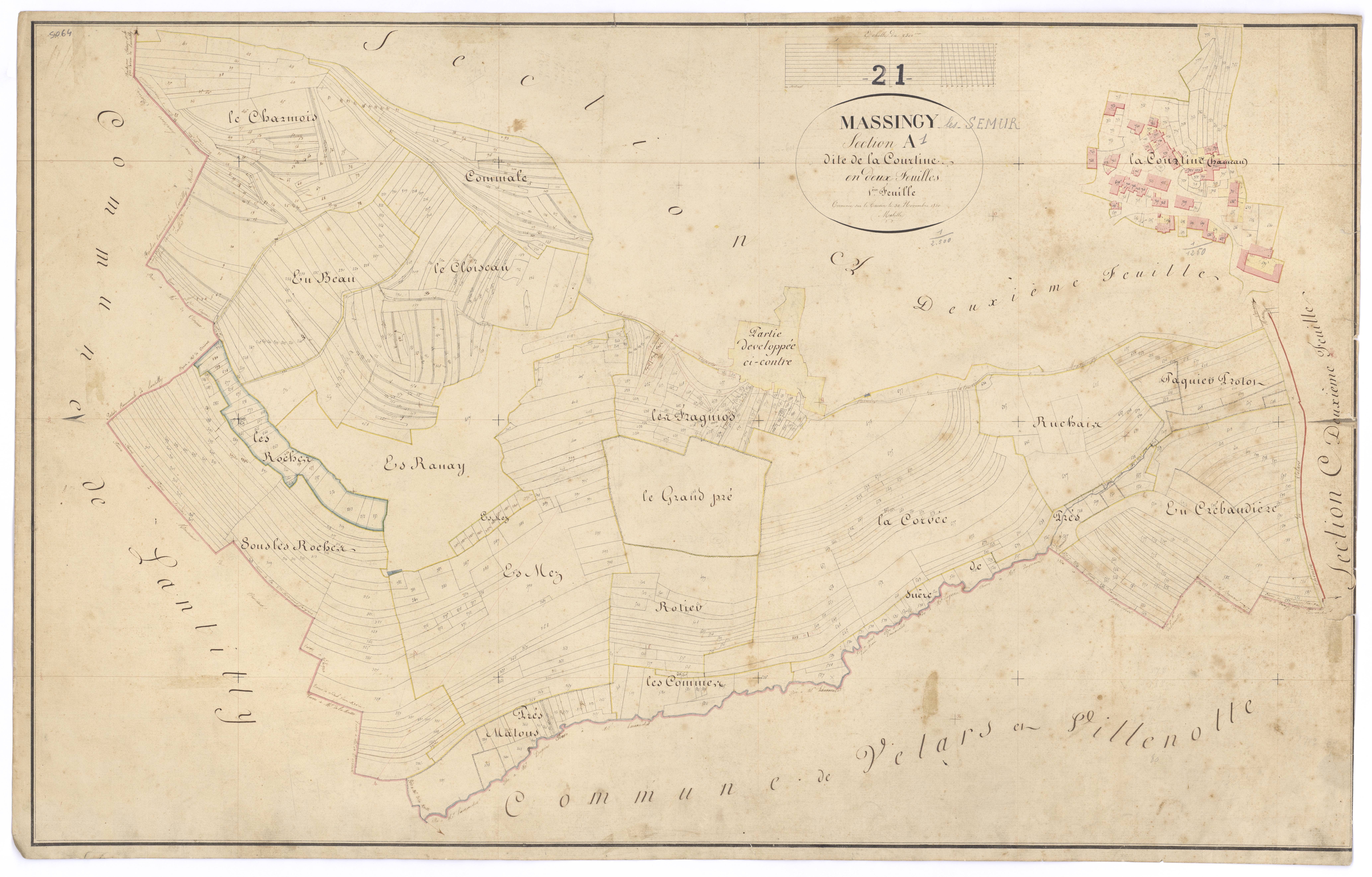 Massingy-lès-Semur - Section A1 - 3 P PLAN 393/2