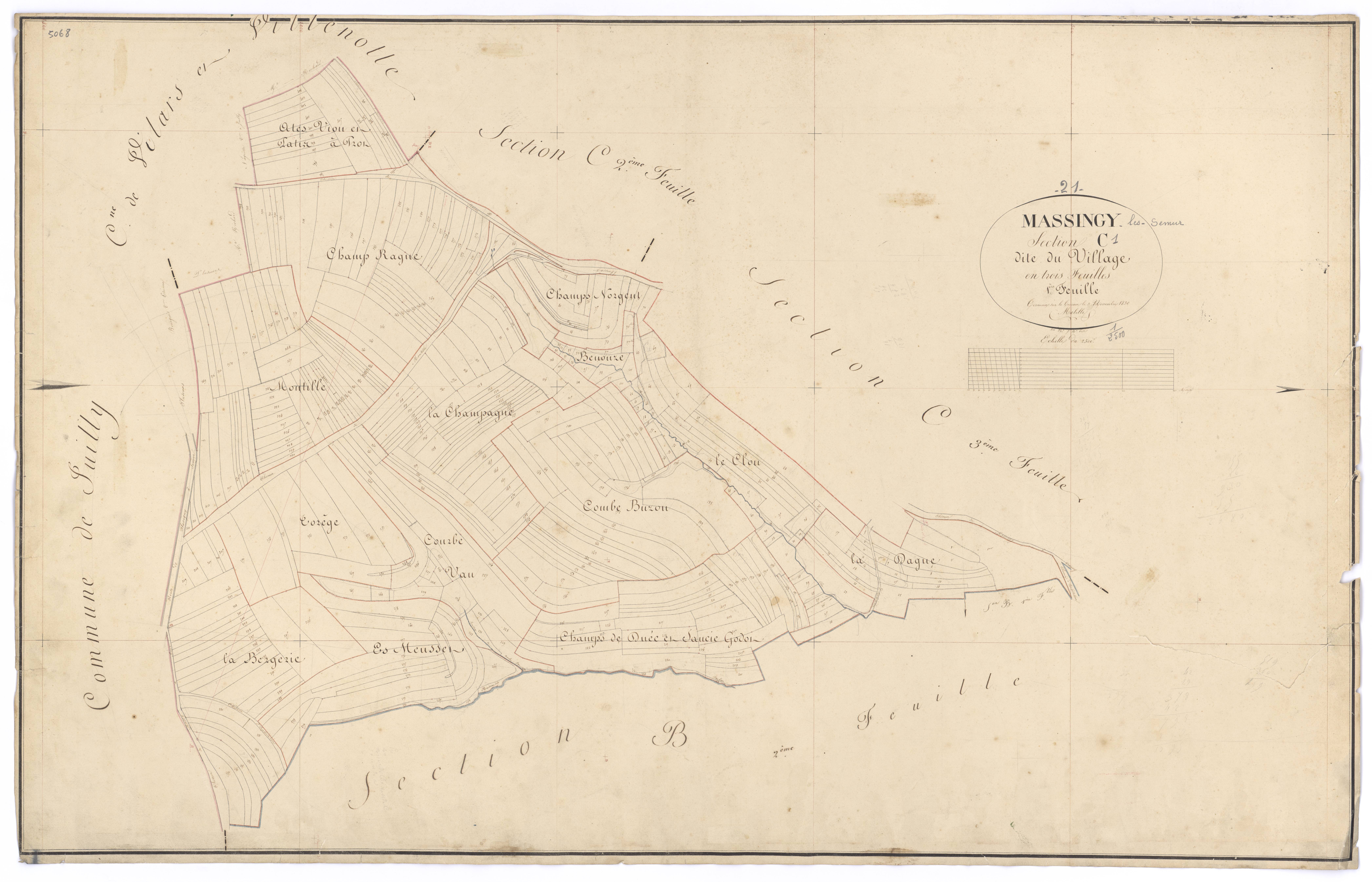 Massingy-lès-Semur - Section C1 - 3 P PLAN 393/6