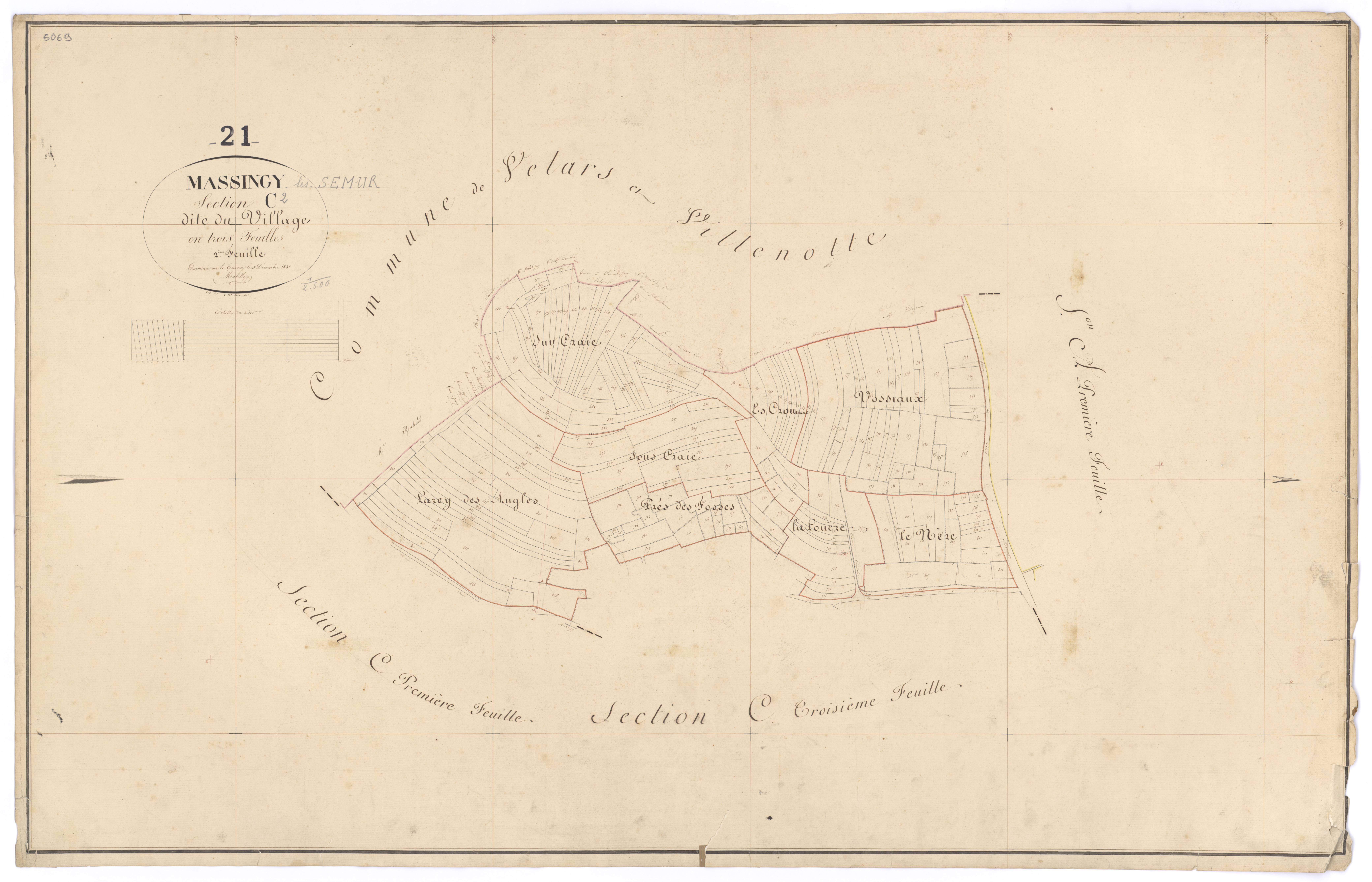 Massingy-lès-Semur - Section C2 - 3 P PLAN 393/7