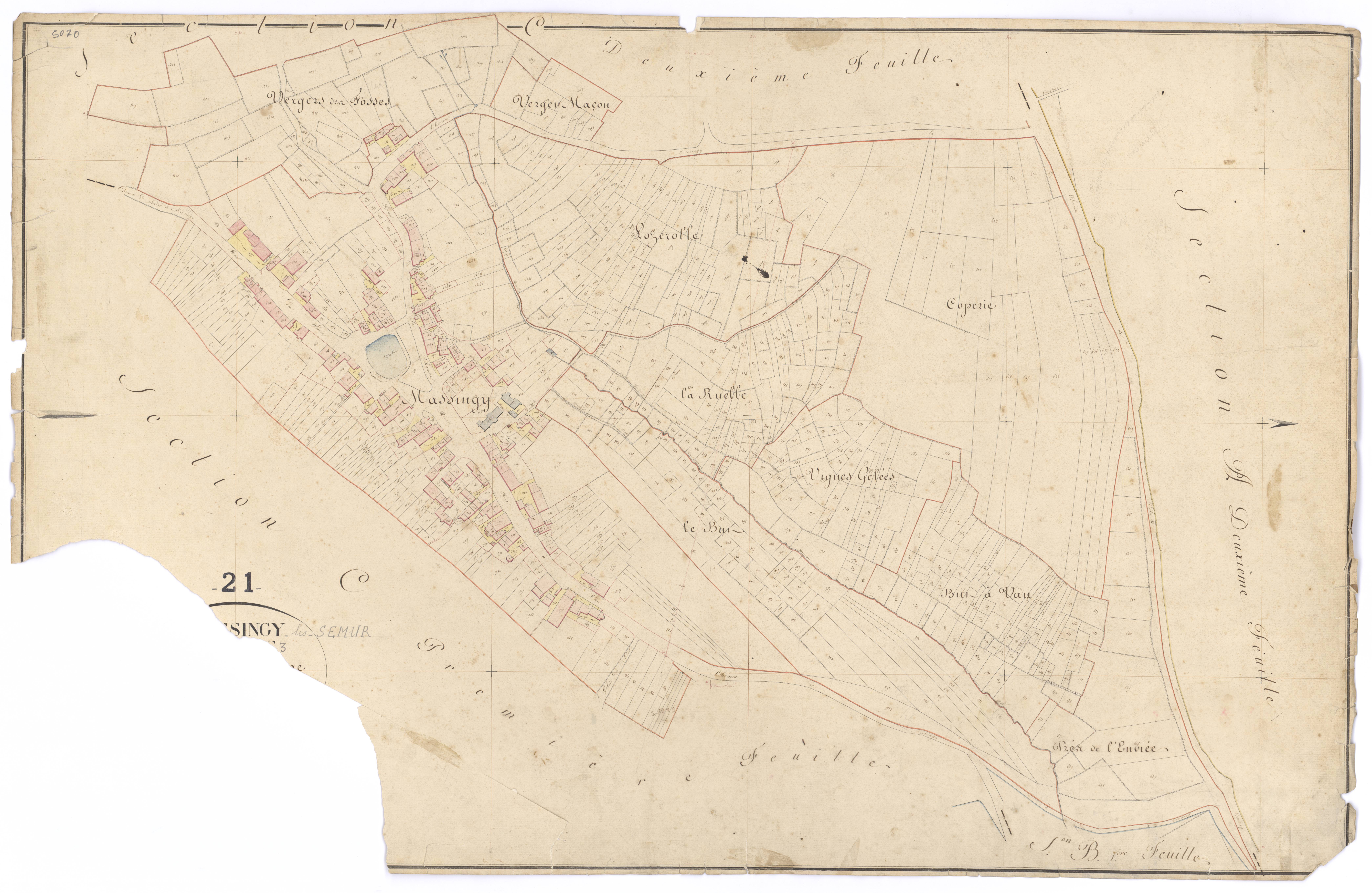Massingy-lès-Semur - Section C3 - 3 P PLAN 393/8