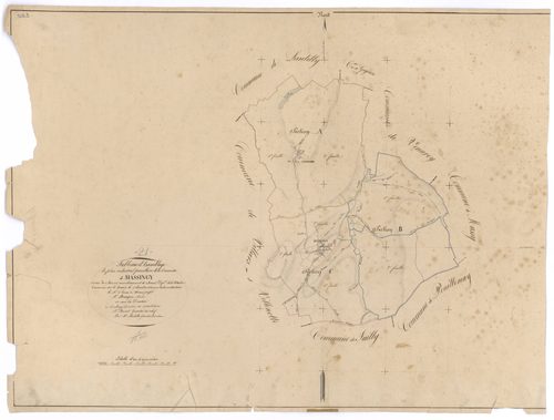 Massingy-lès-Semur - Tableau d'assemblage - 3 P PLAN 393/1
