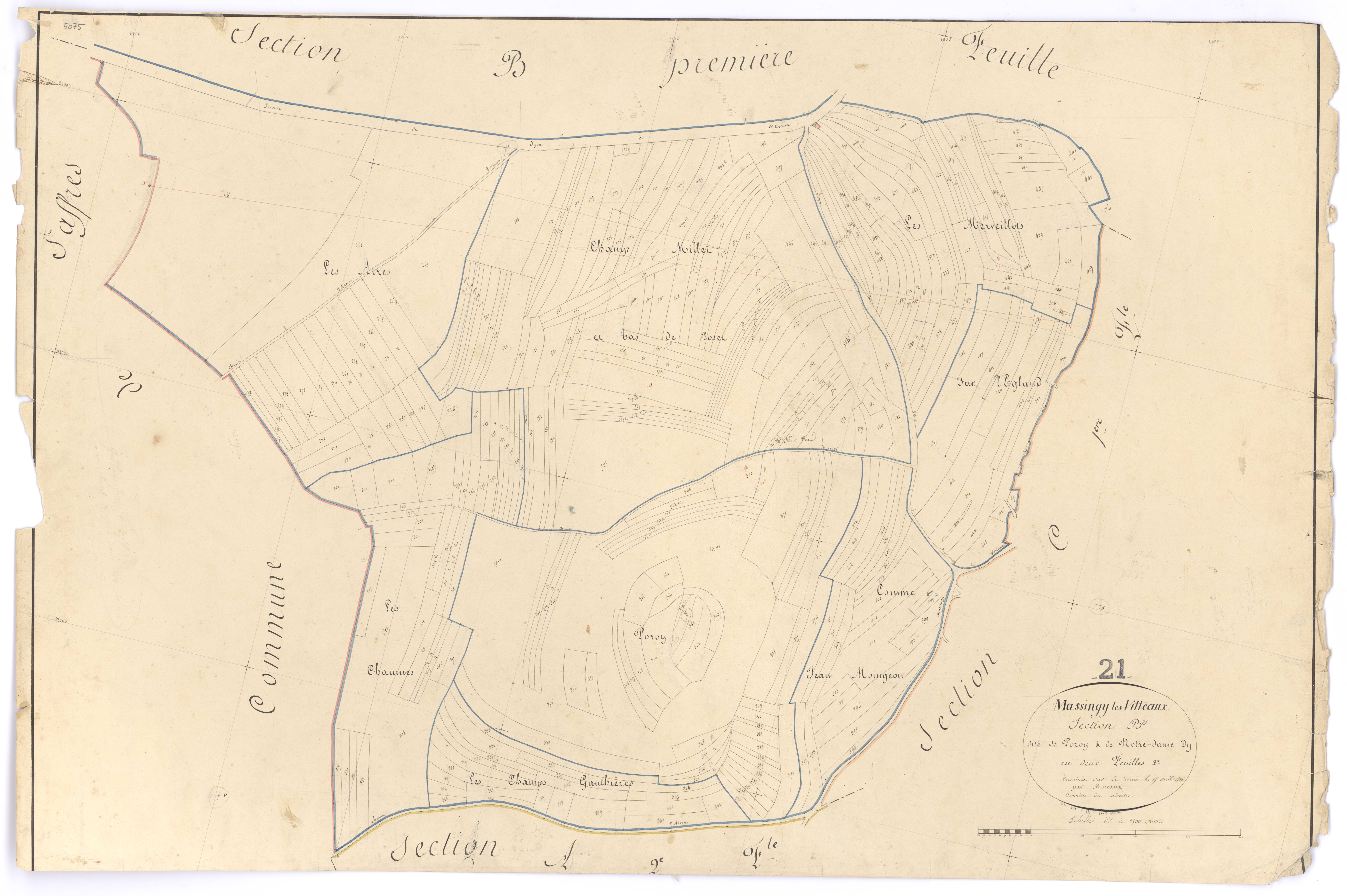 Massingy-lès-Vitteaux - Section B2 - 3 P PLAN 394/5