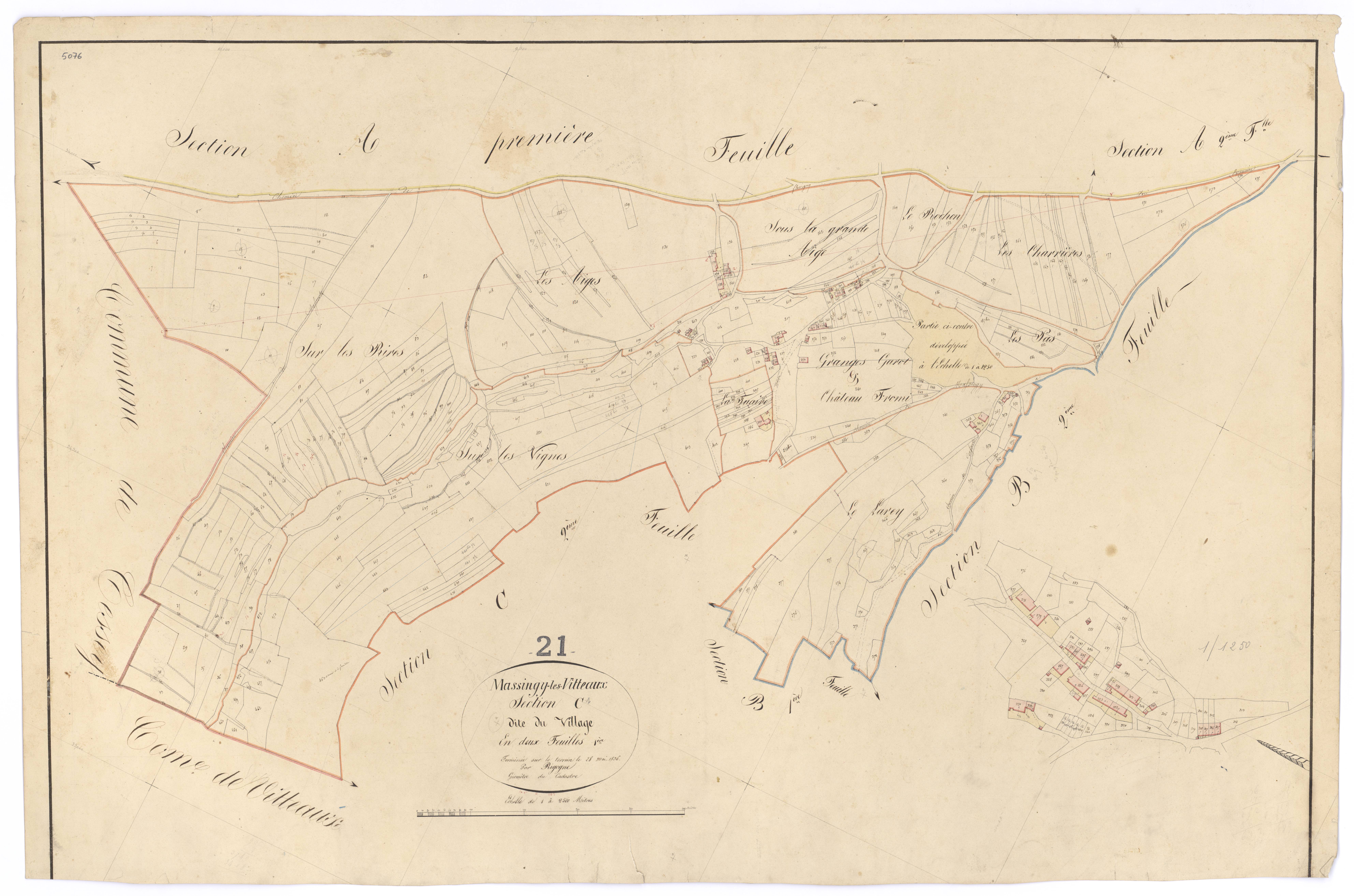 Massingy-lès-Vitteaux - Section C1 - 3 P PLAN 394/6