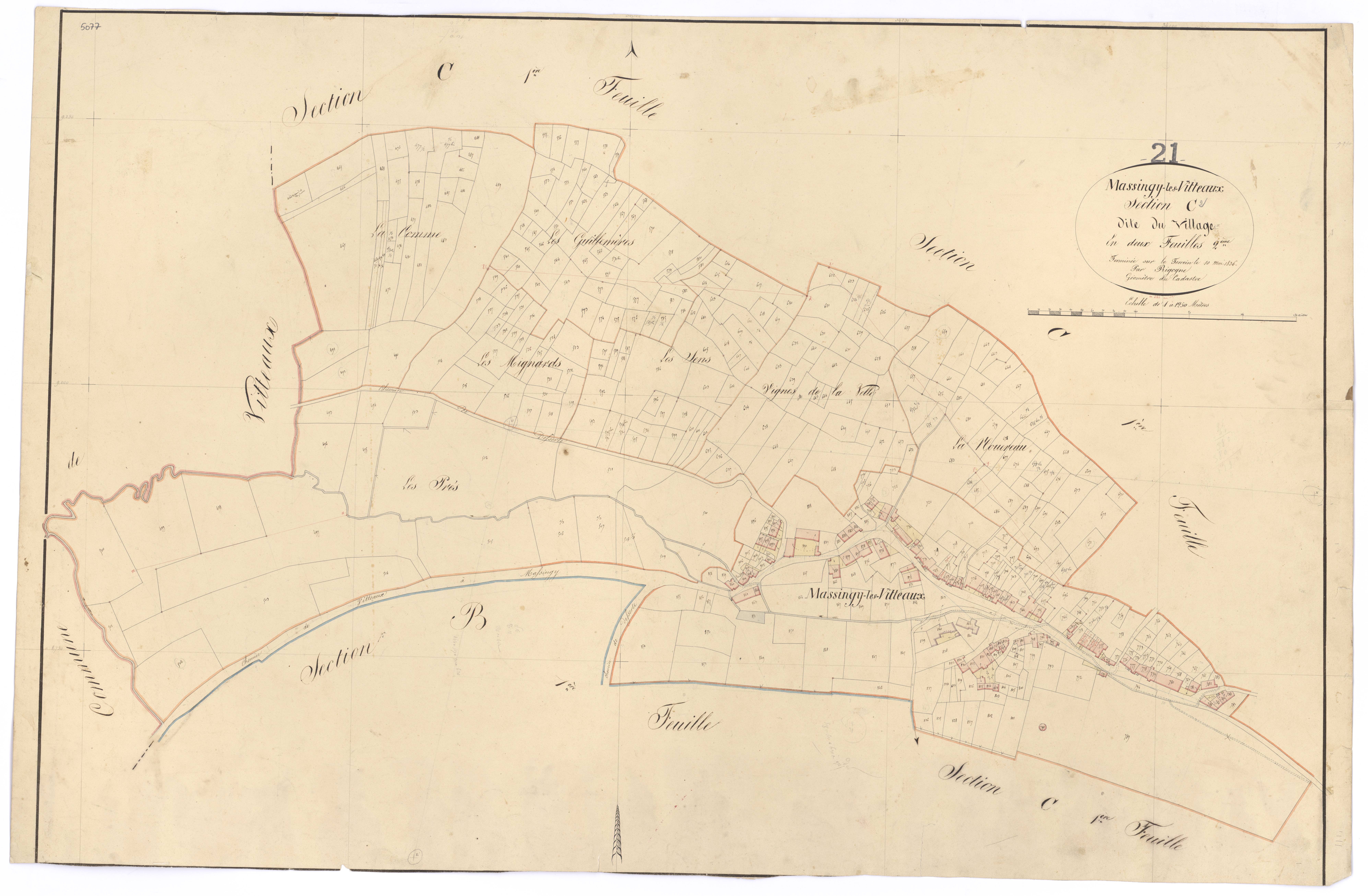 Massingy-lès-Vitteaux - Section C2 - 3 P PLAN 394/7