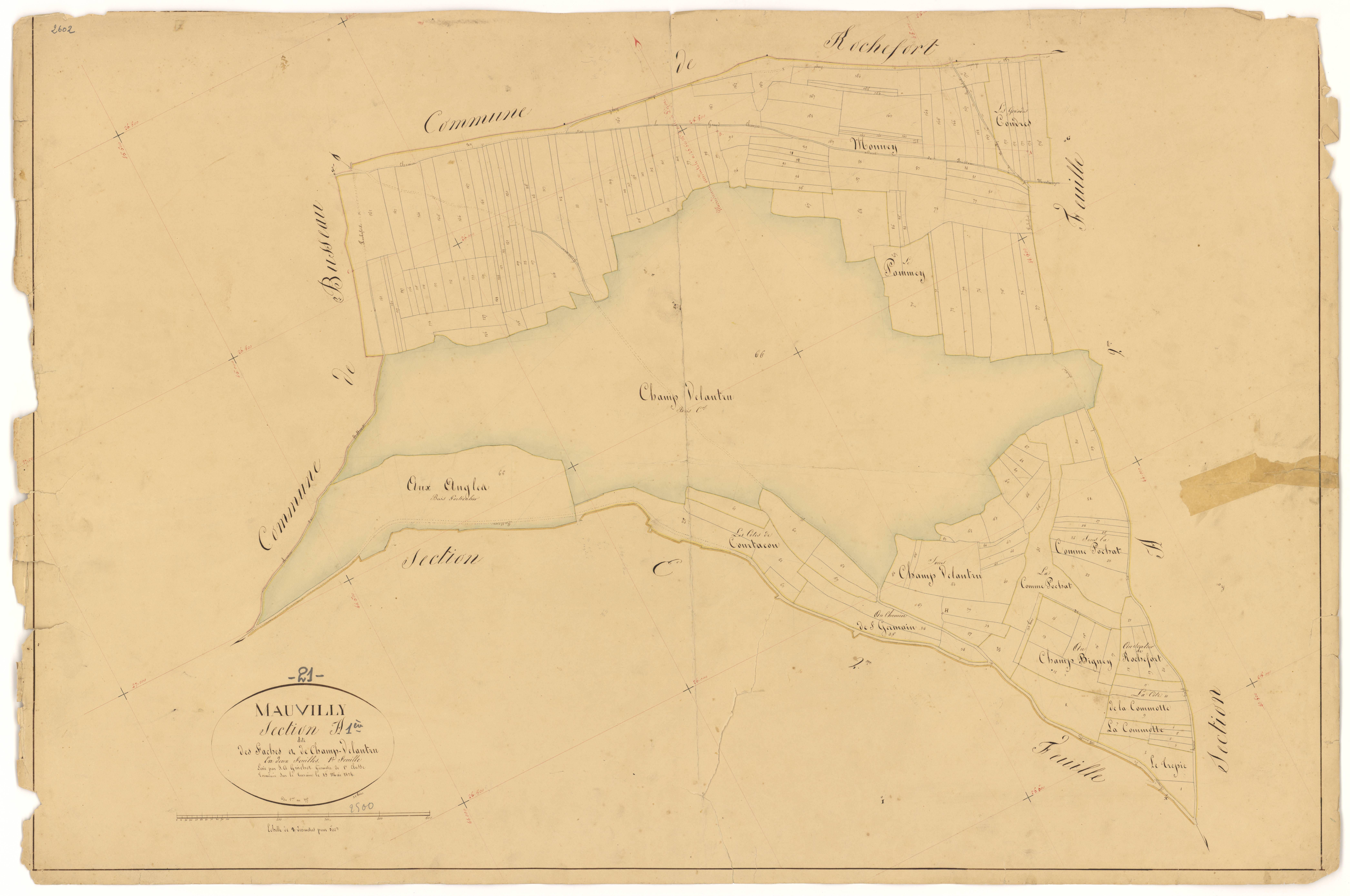 Mauvilly - Section A1 - 3 P PLAN 395/2