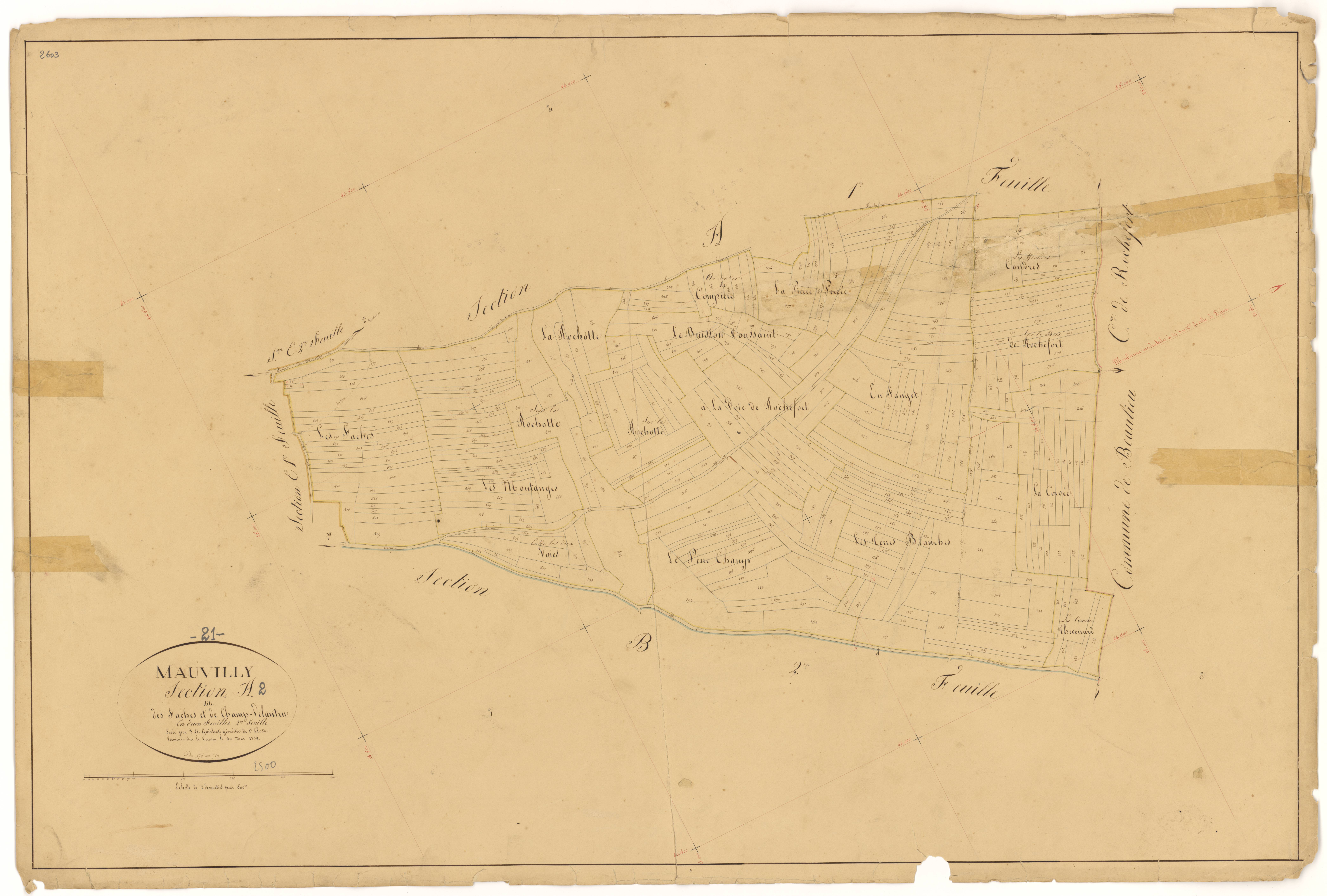 Mauvilly - Section A2 - 3 P PLAN 395/3