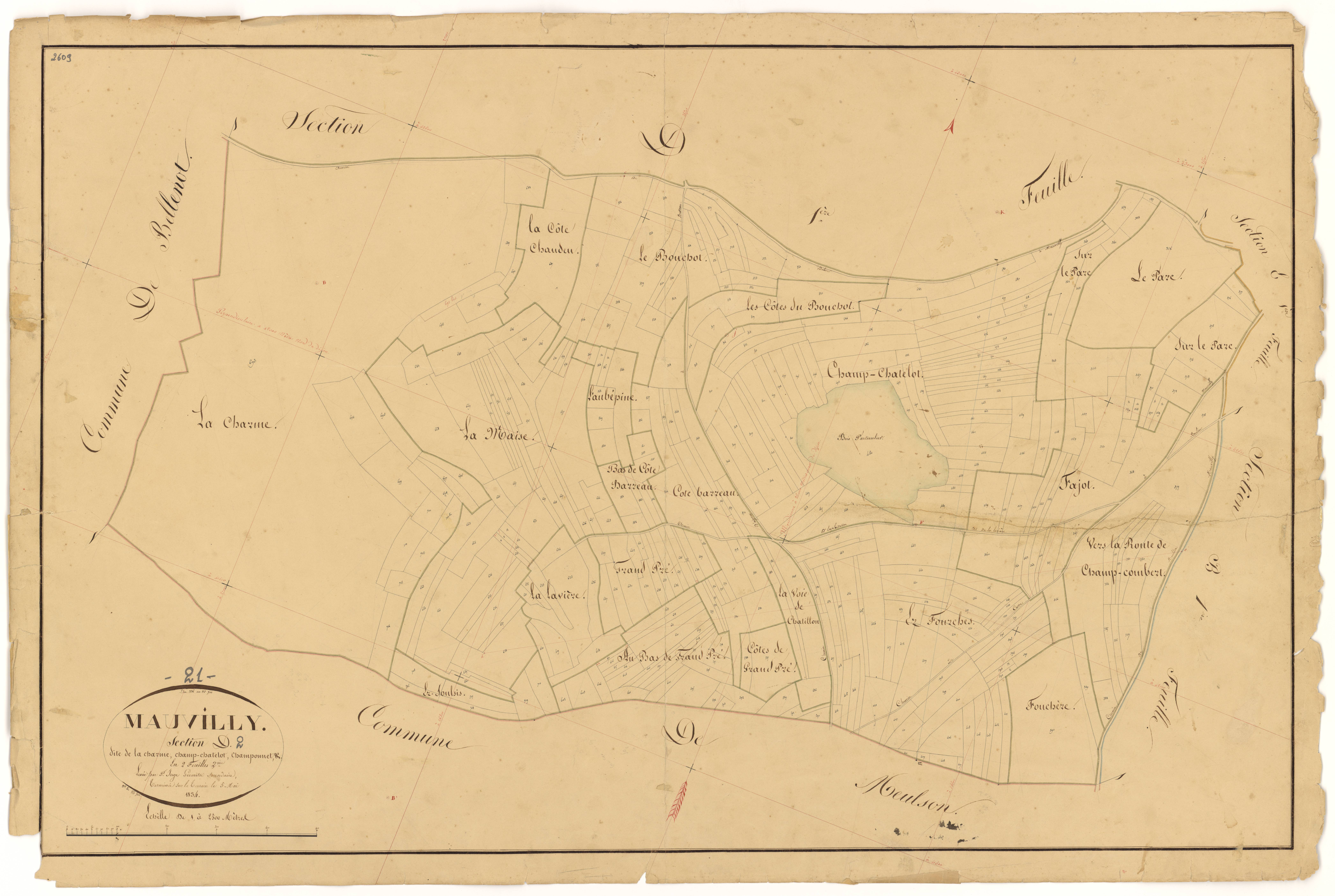 Mauvilly - Section D2 - 3 P PLAN 395/9