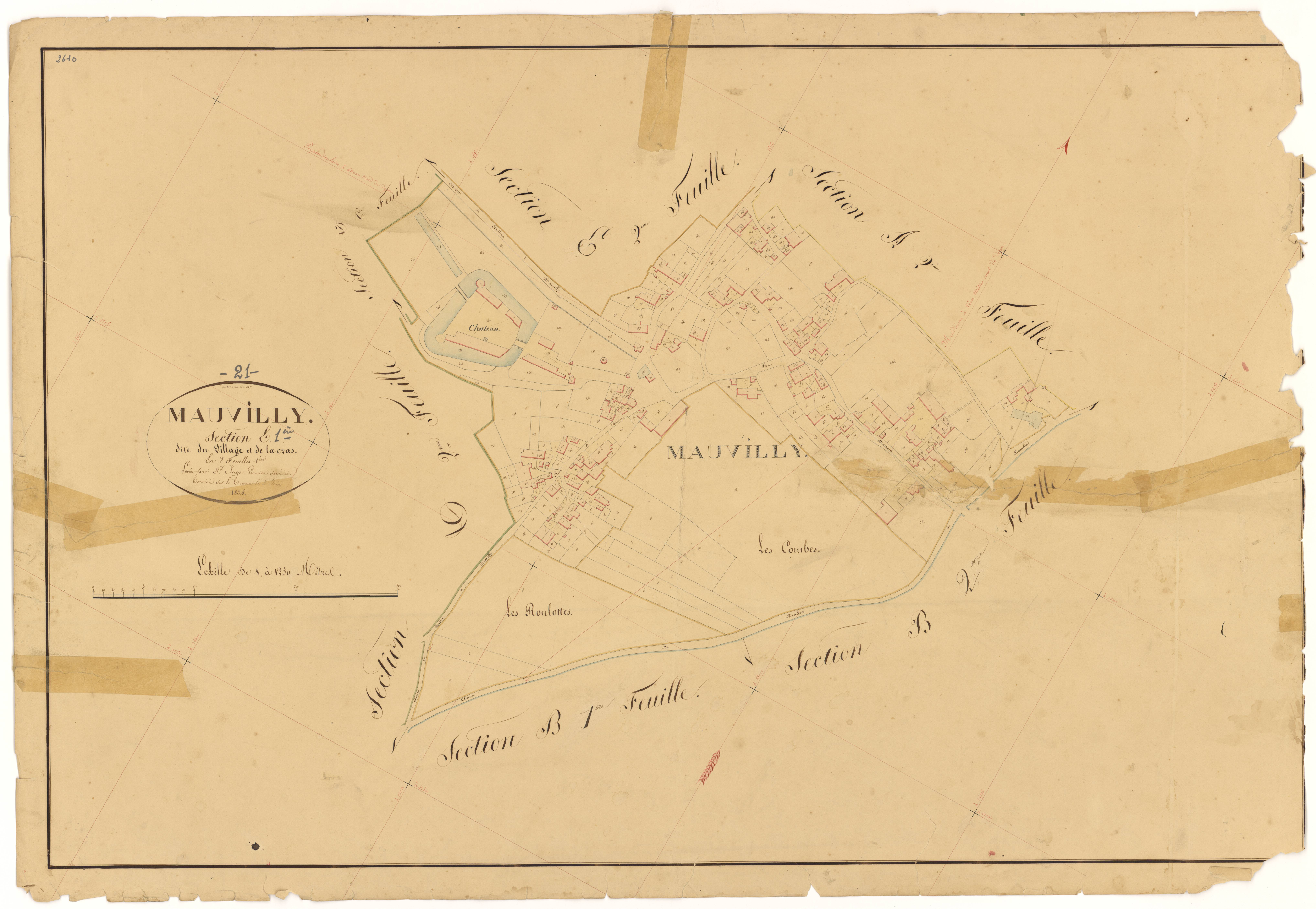 Mauvilly - Section E1 - 3 P PLAN 395/10