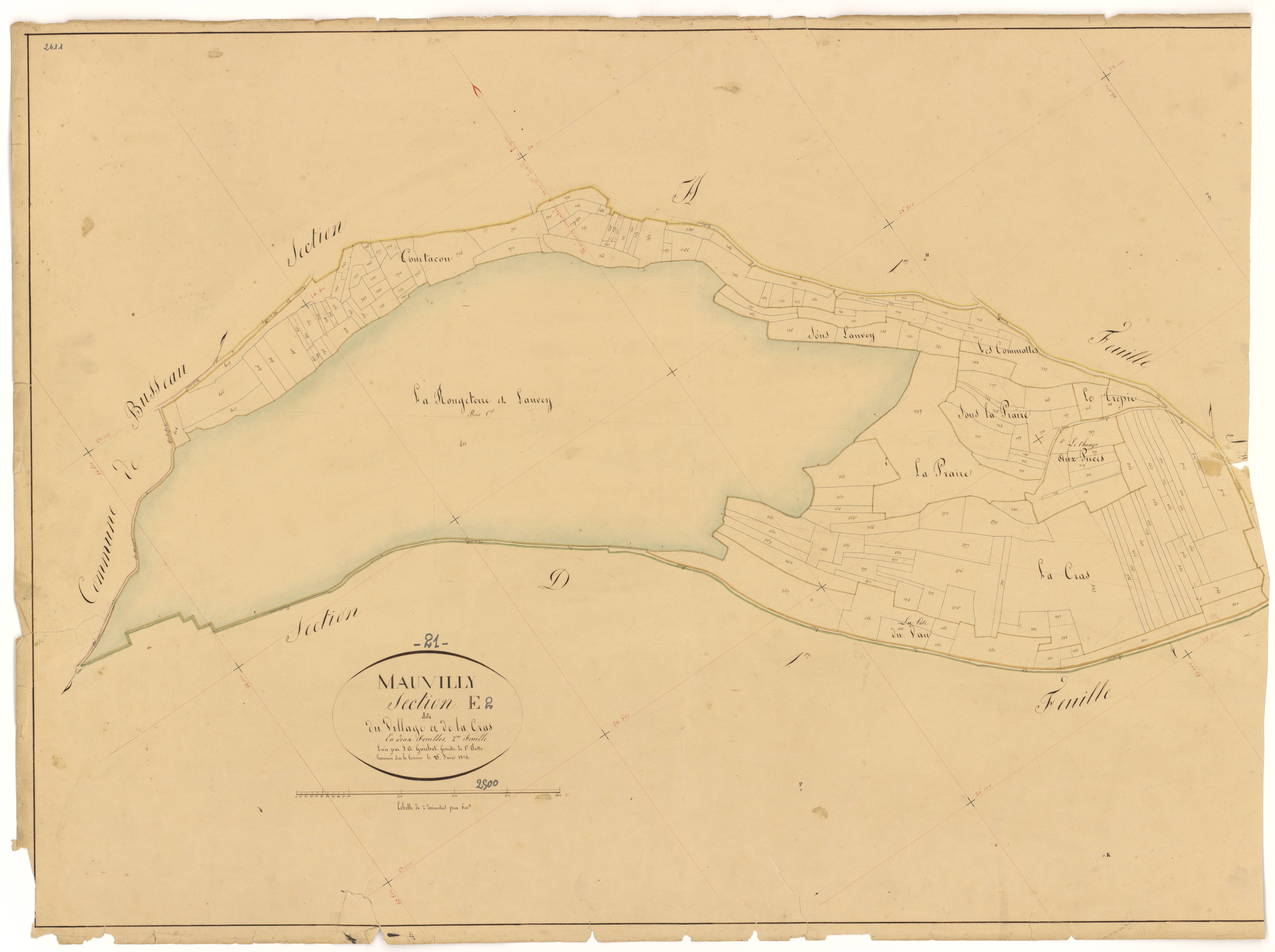 Mauvilly - Section E2 - 3 P PLAN 395/11