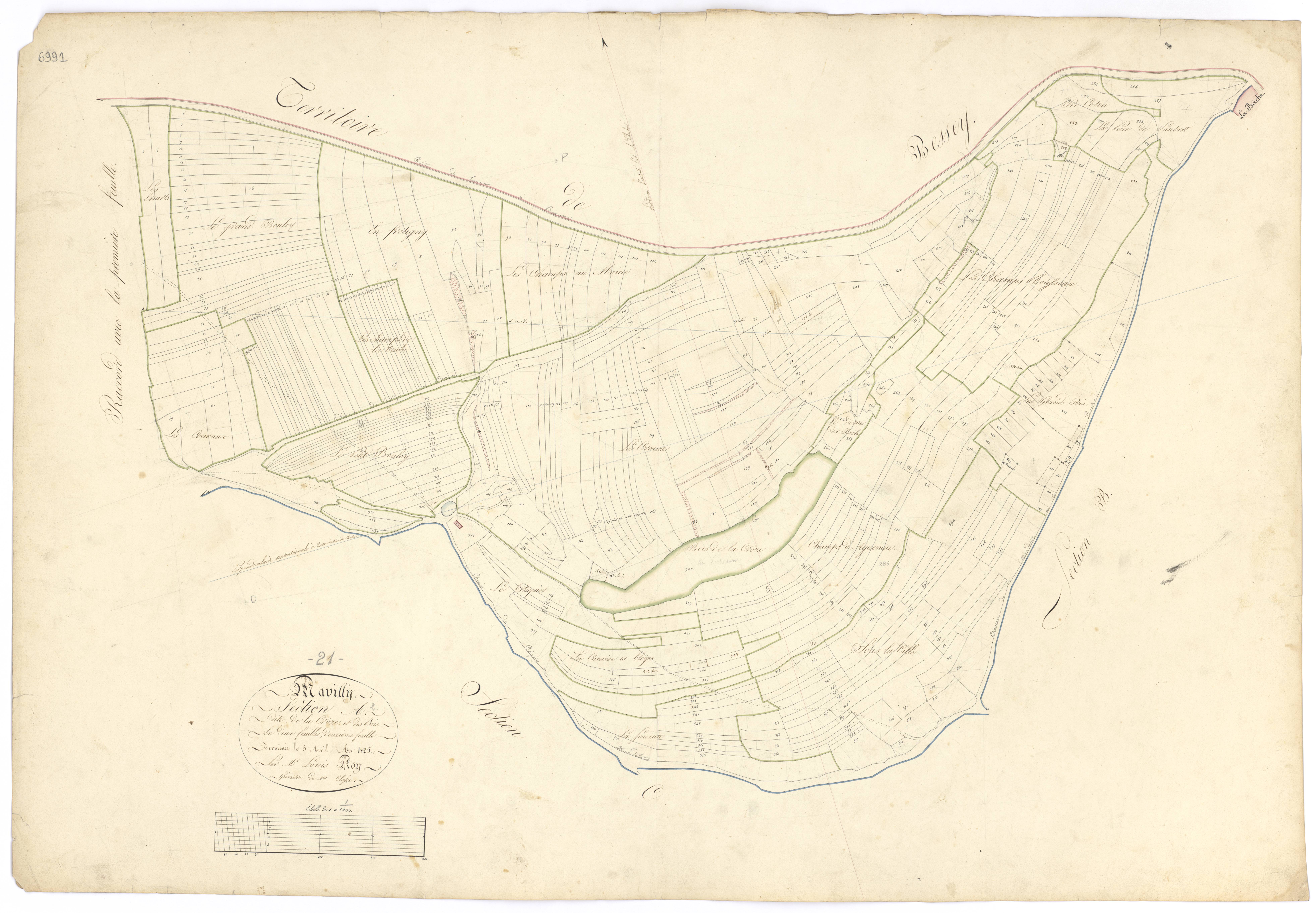 Mavilly-Mandelot - Section A2 - 3 P PLAN 396/3