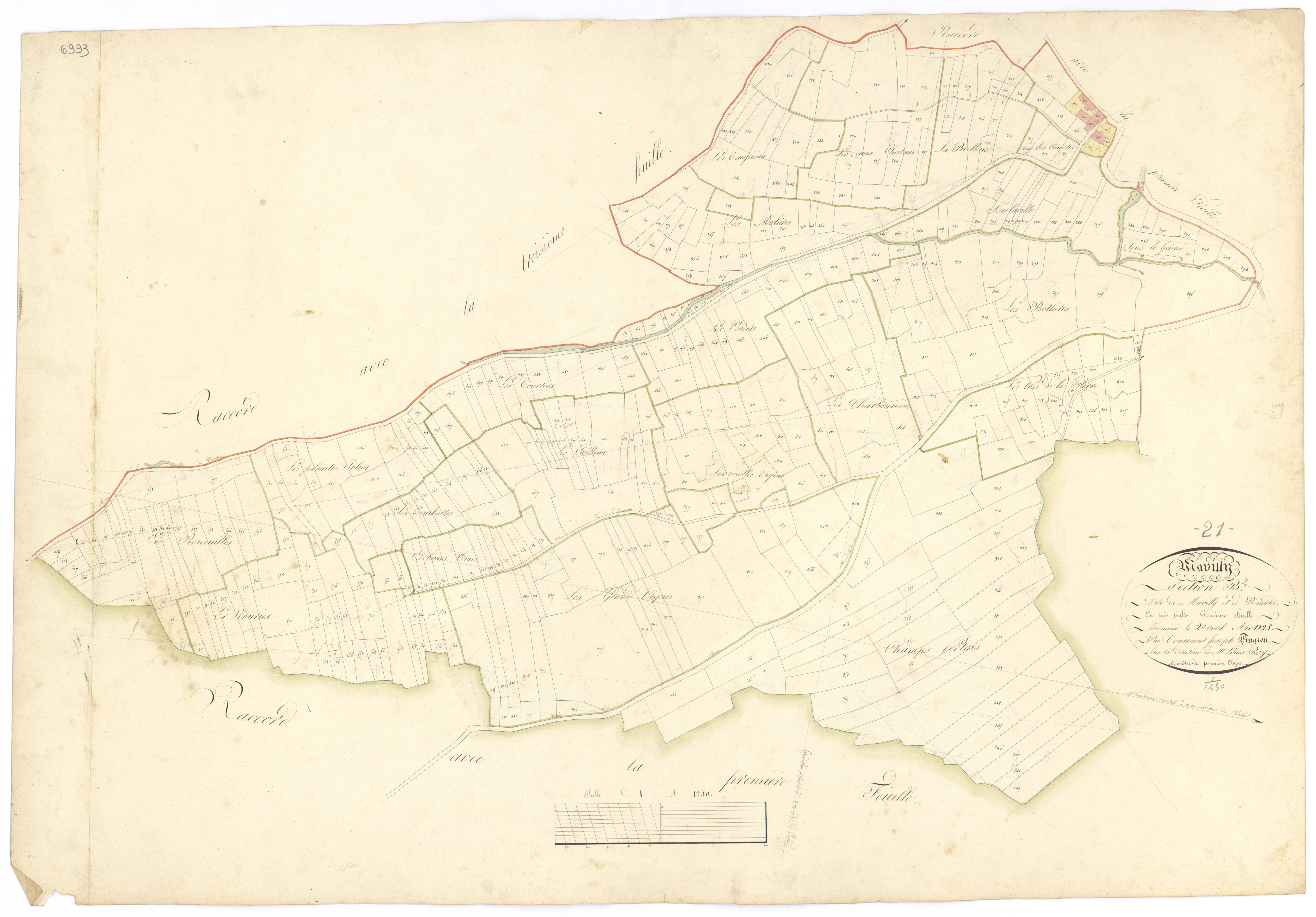 Mavilly-Mandelot - Section B2 - 3 P PLAN 396/5