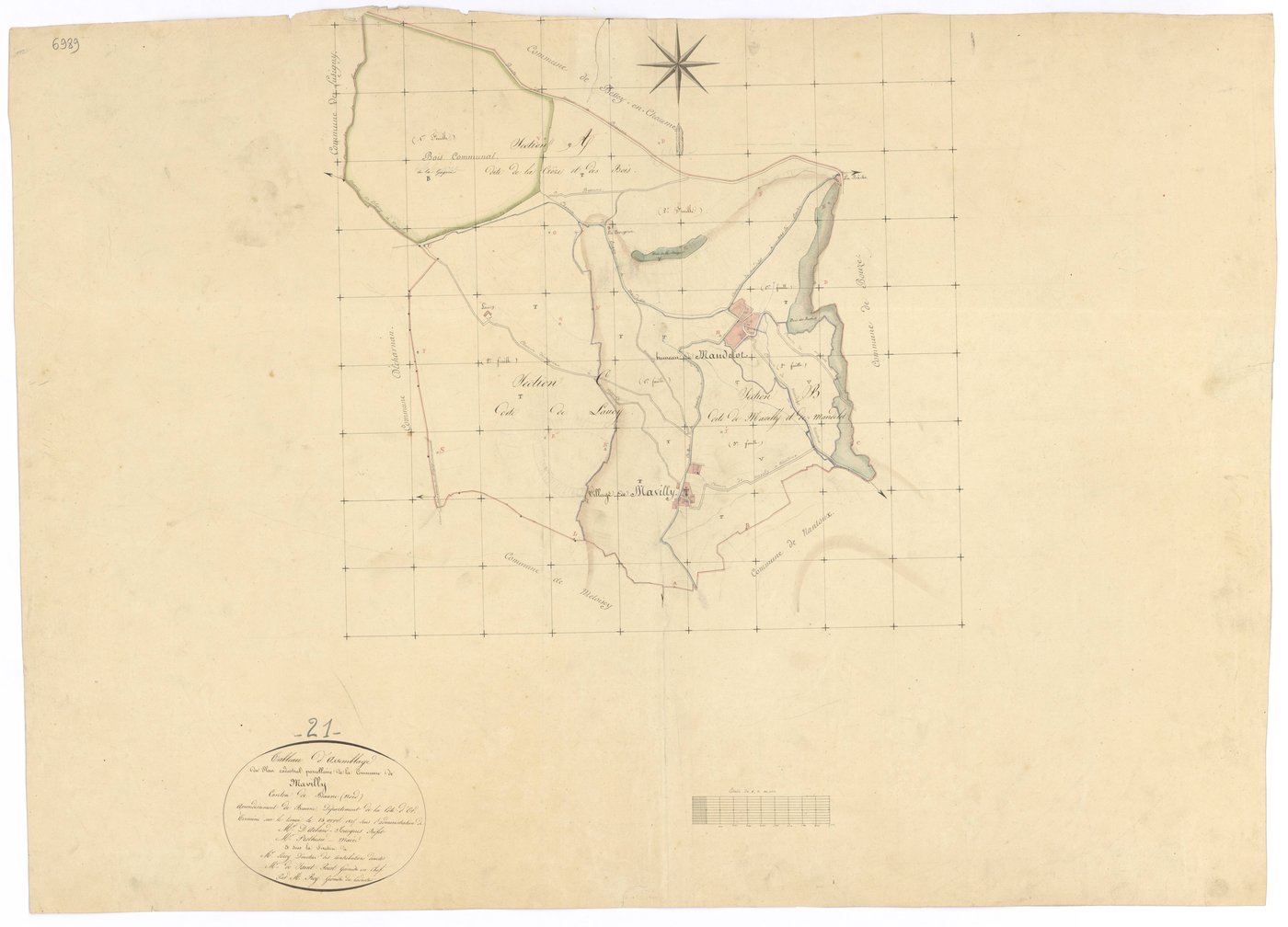 Mavilly-Mandelot - Tableau d'assemblage - 3 P PLAN 396/1
