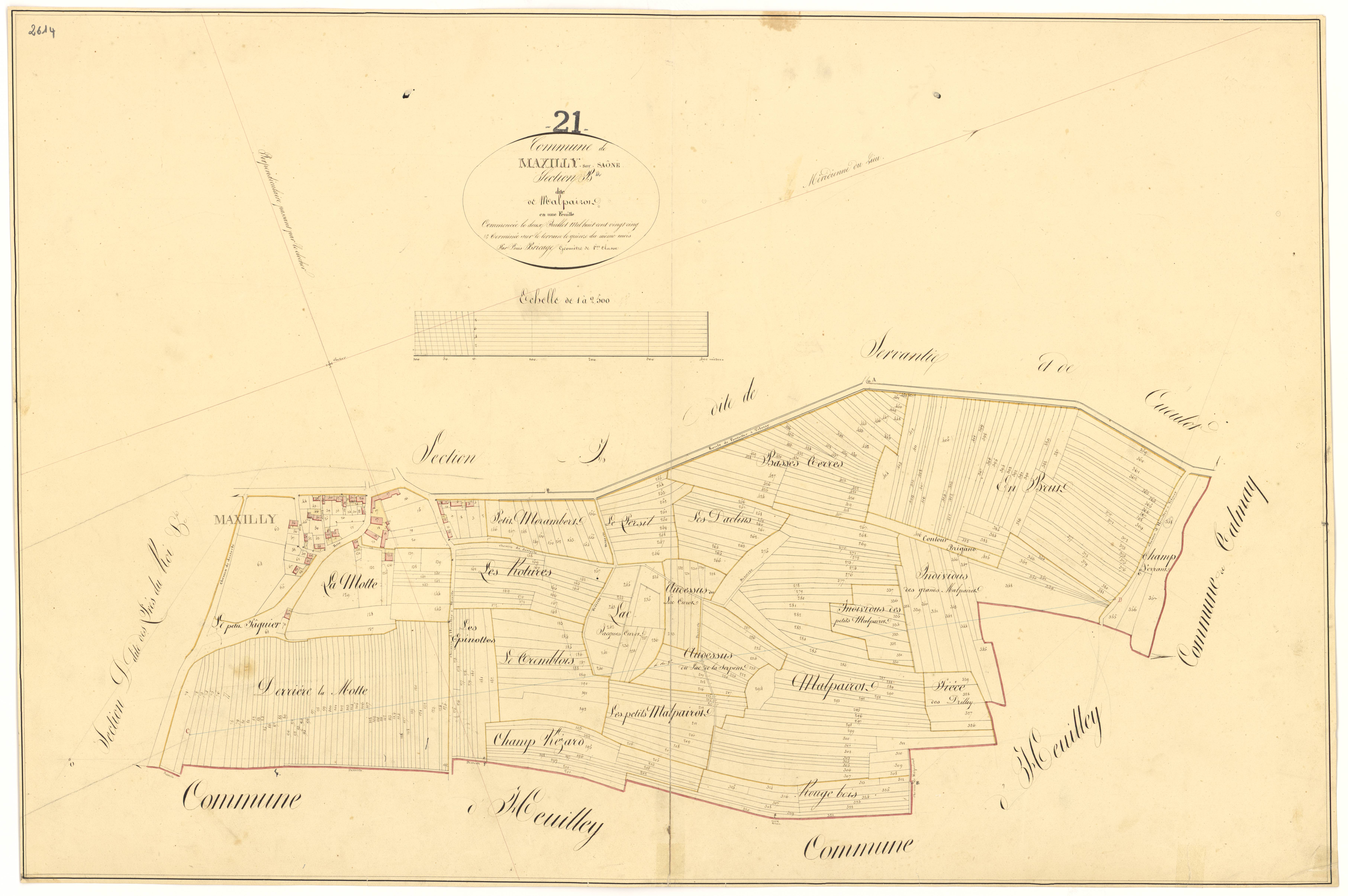 Maxilly-sur-Saône - Section B - 3 P PLAN 397/3