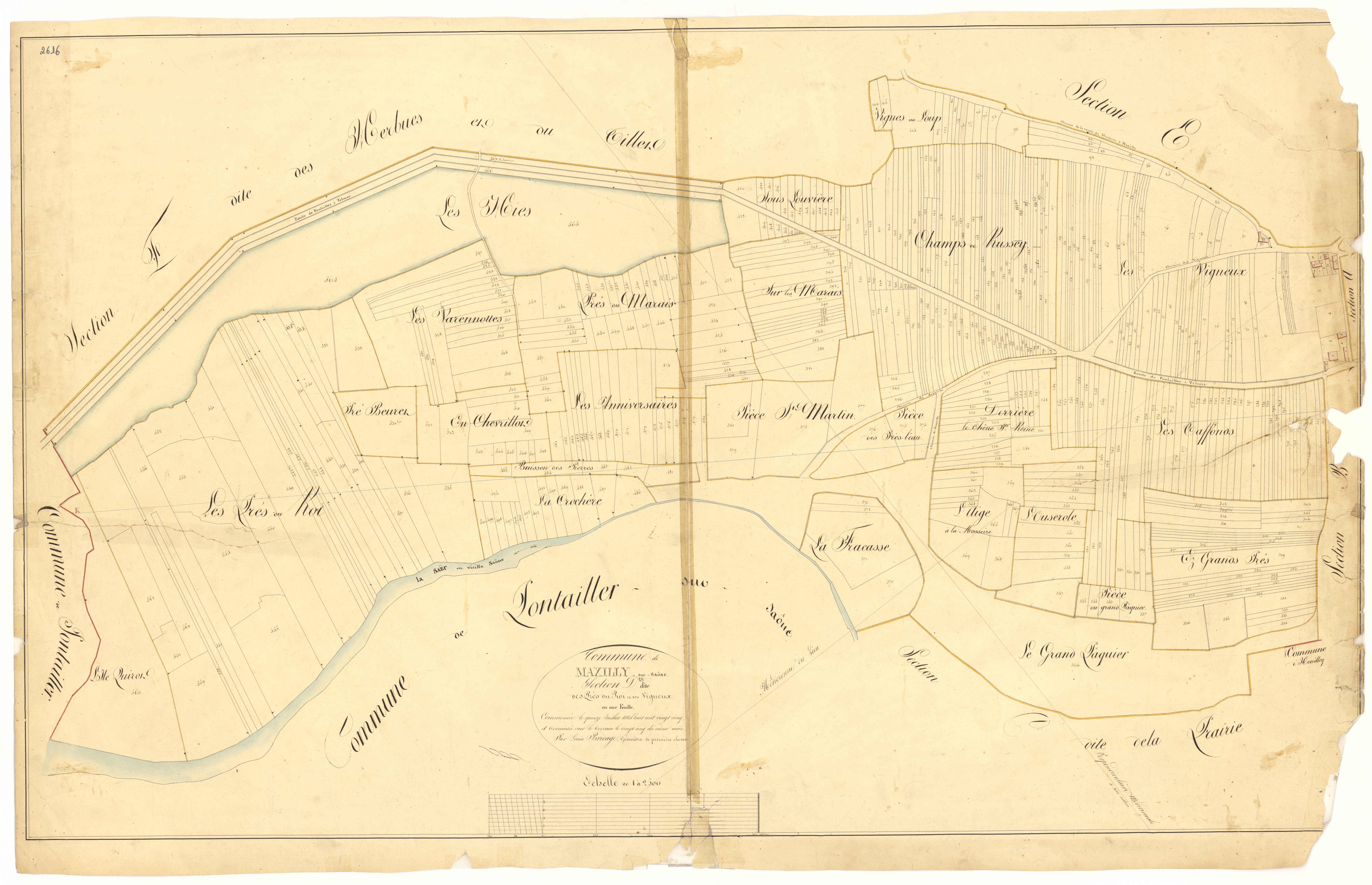 Maxilly-sur-Saône - Section D - 3 P PLAN 397/5