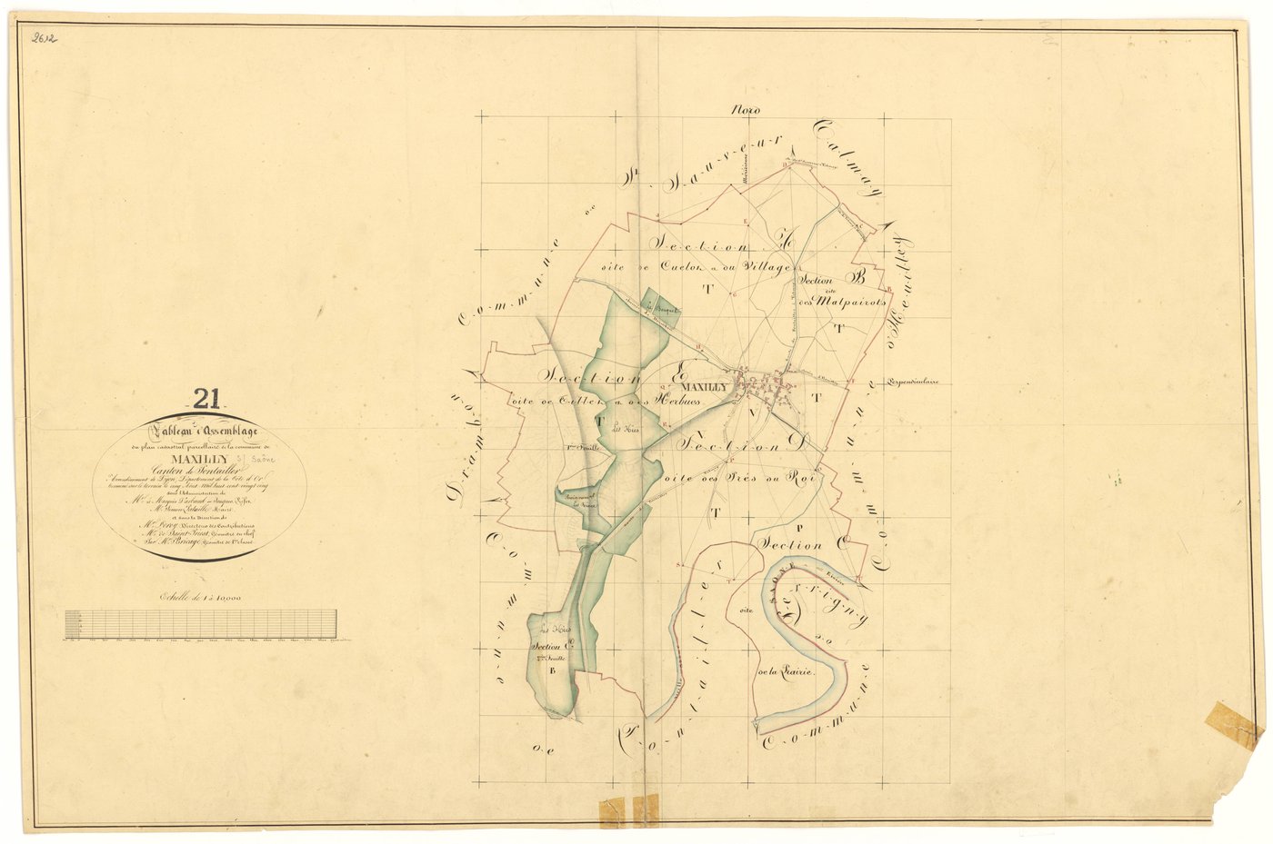 Maxilly-sur-Saône - Tableau d'assemblage - 3 P PLAN 397/1