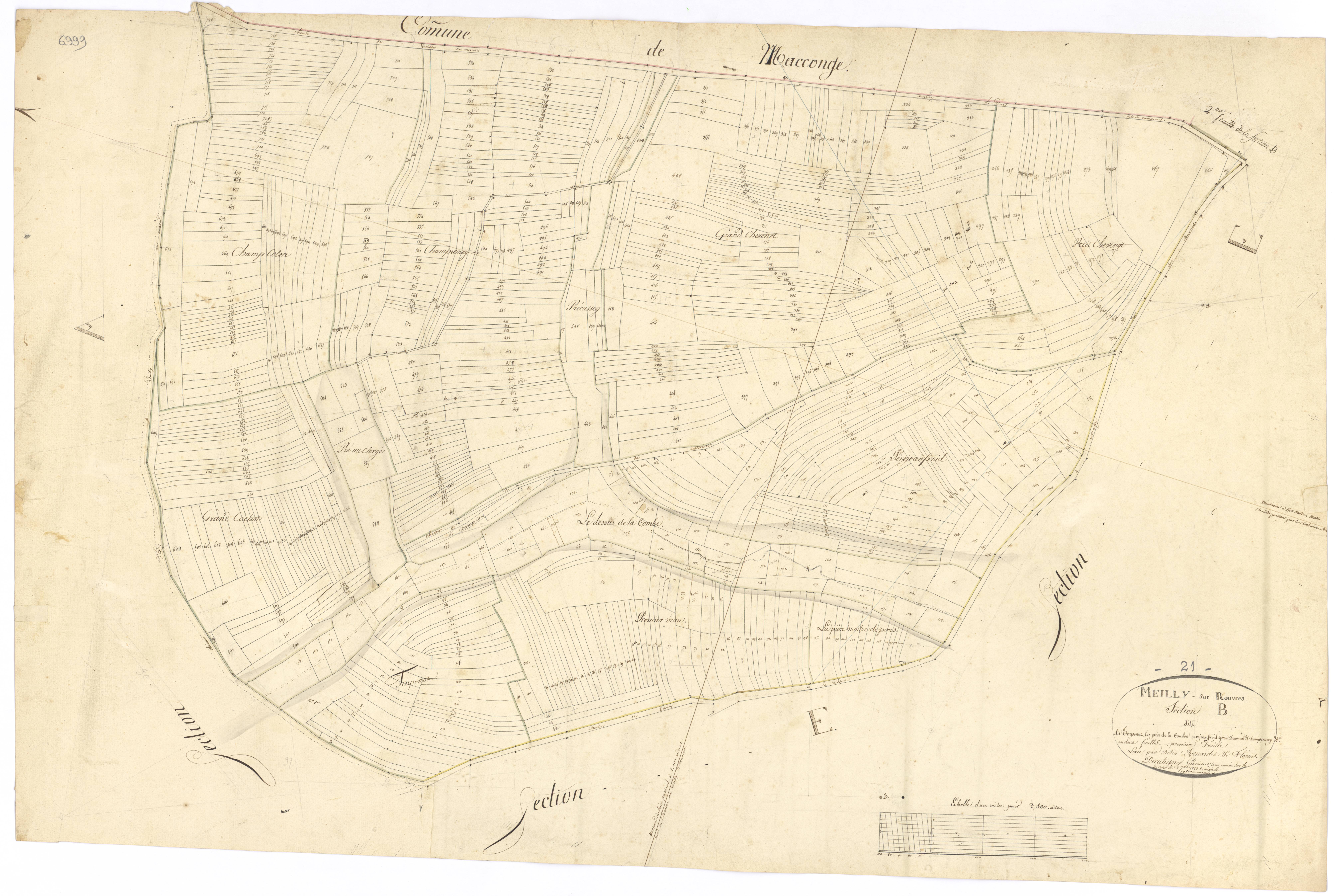 Meilly-sur-Rouvres - Section B1 - 3 P PLAN 398/3