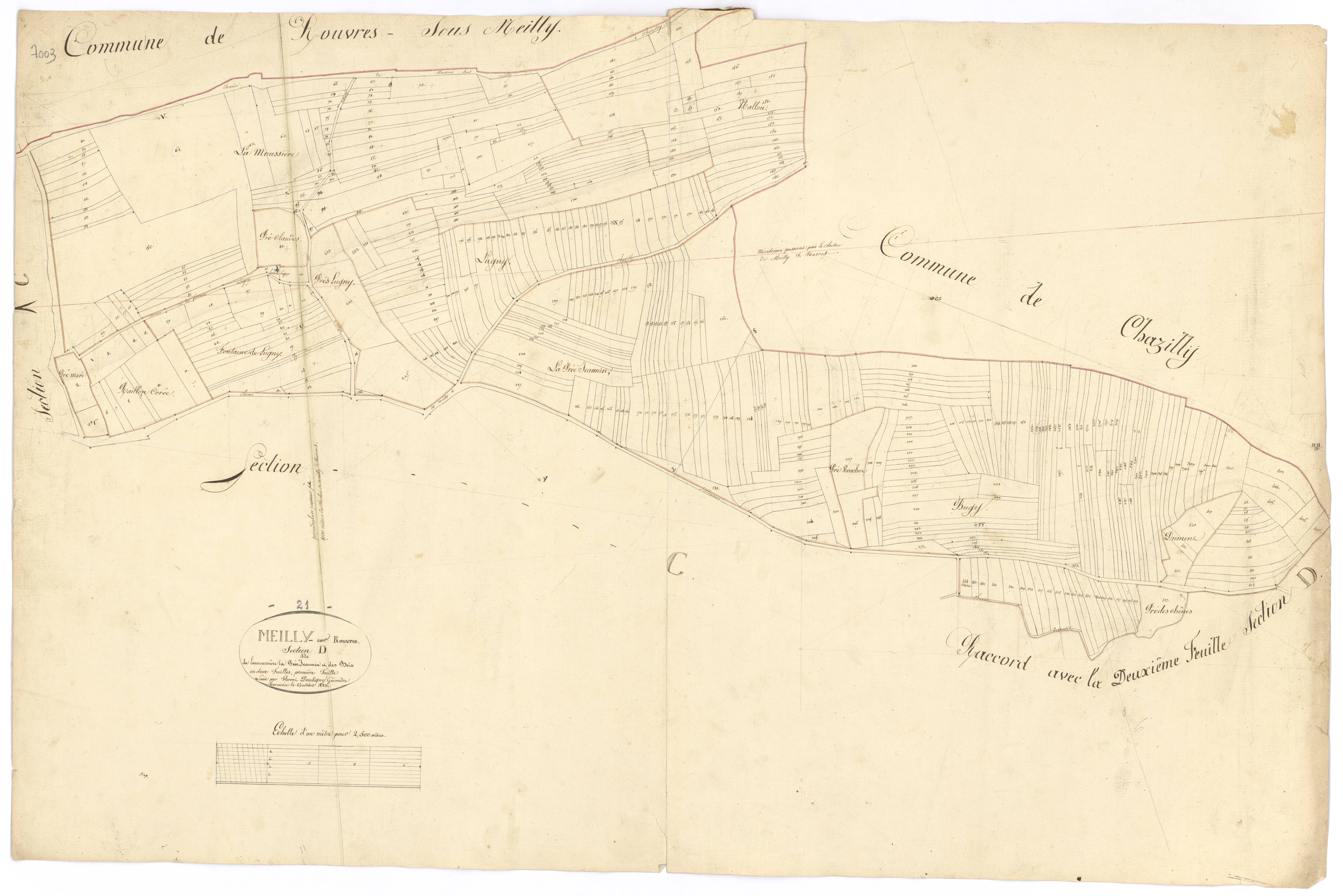 Meilly-sur-Rouvres - Section D1 - 3 P PLAN 398/7